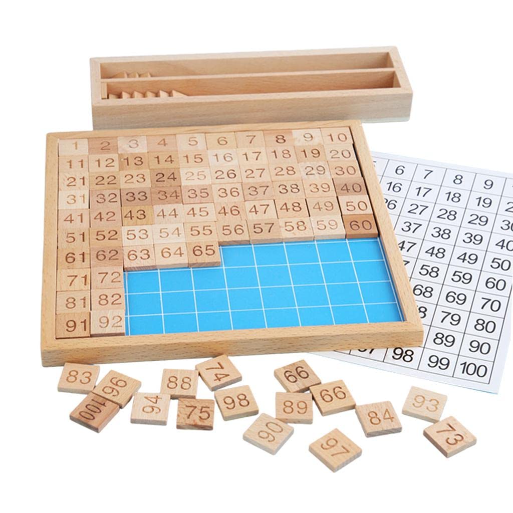 Fancyes Montessori Wooden Number Board Toy - Educational 1-10 Consecutive Numbers Game for Kids, Early Learning Math Tool for Home & Classroom Use