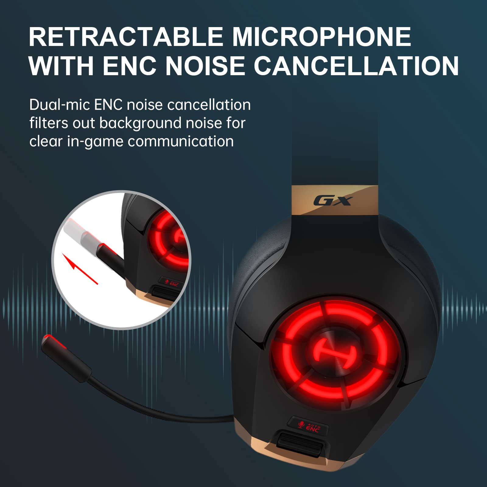 Edifier Hecate GX Hi-Res Gaming Headset with Microphone - Wired USB/Type-C/3.5mm Headphones for PS5, PS4, PC, Xbox & Switch - 50mm Drivers, RGB Lighting & ENC Noise Cancellation (Black) - Perfect for Competitive Gaming & Immersive Audio Experience
