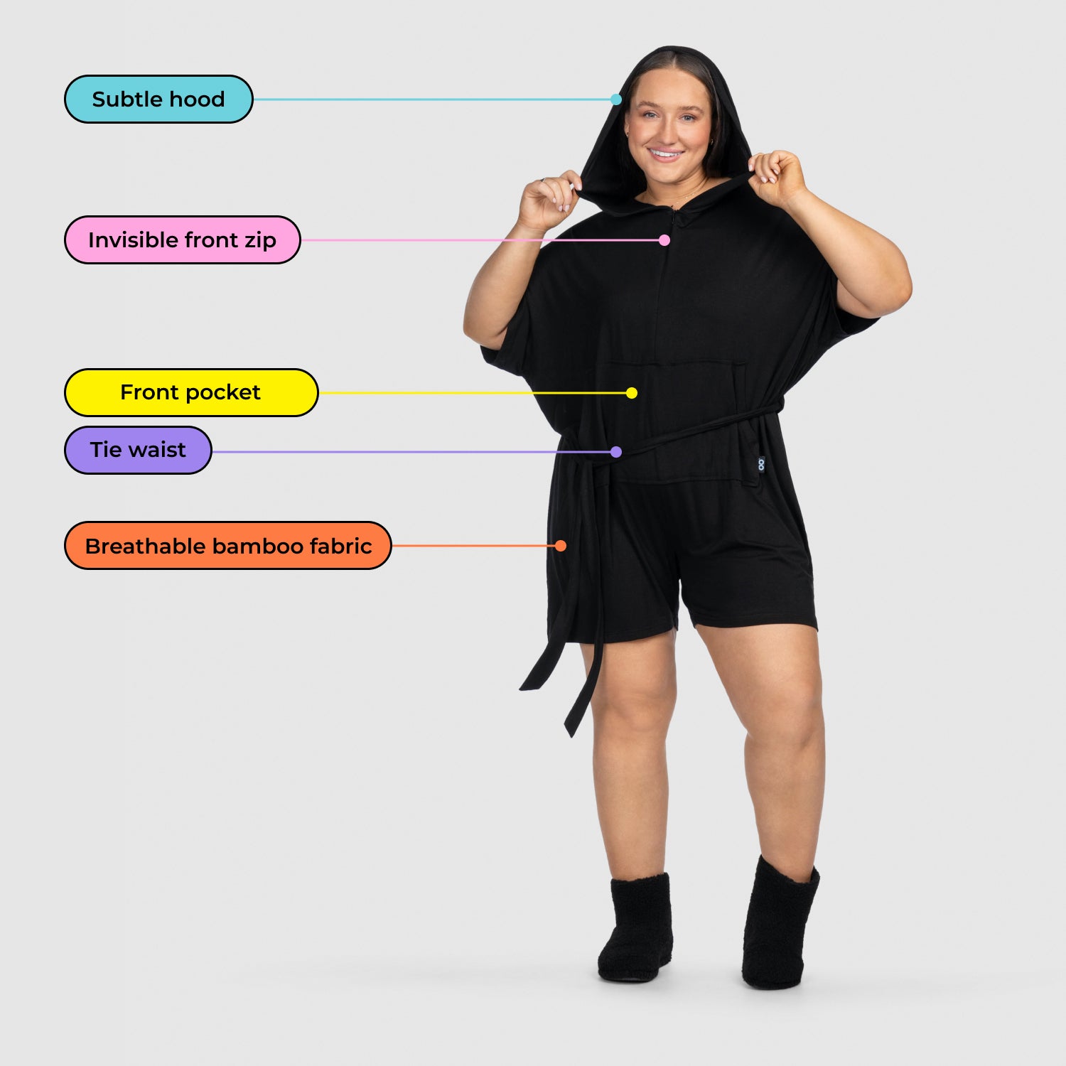 Stylish Black Romper for Women - Comfortable & Trendy Jumpsuit for Casual Outings, Parties, and Summer Vacations