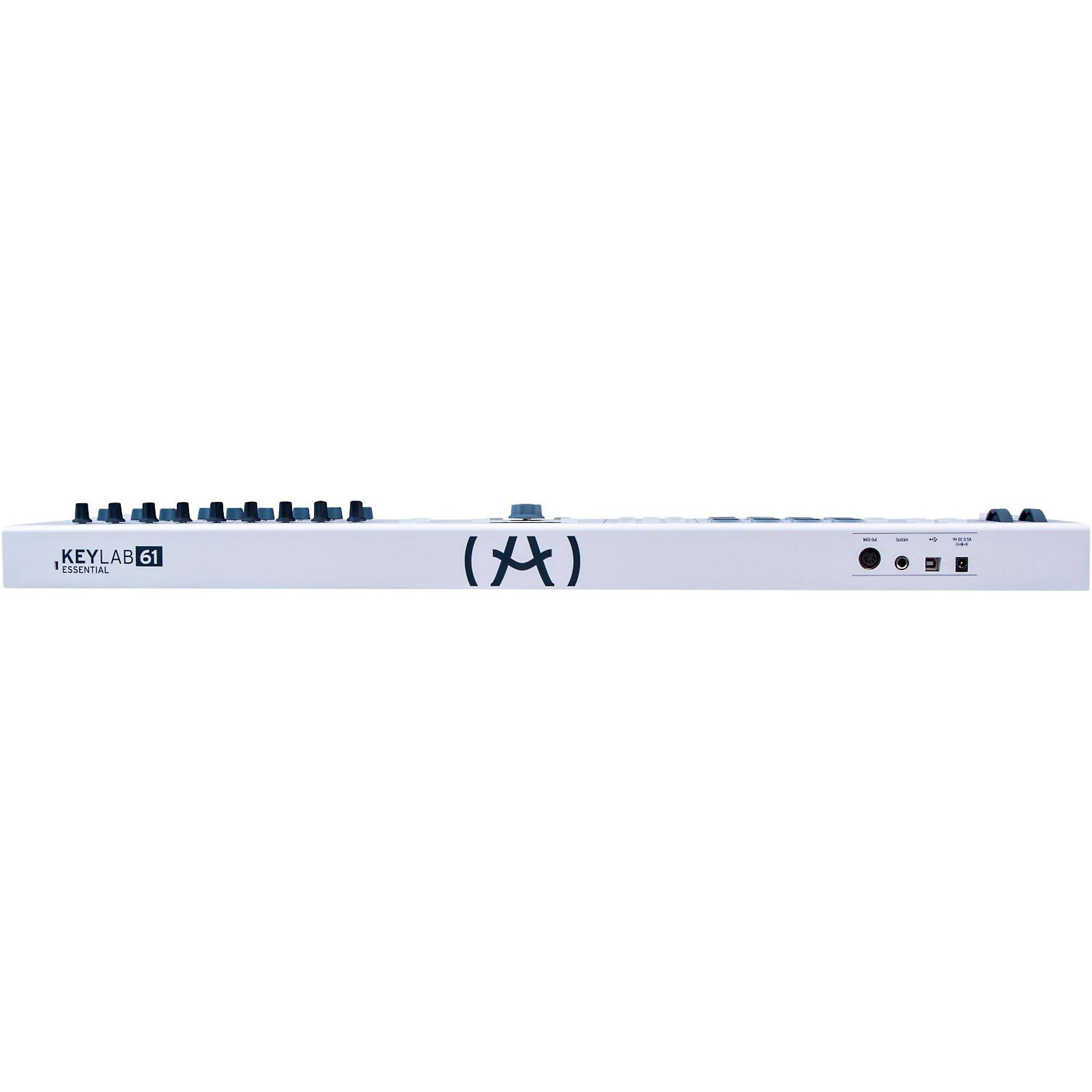 Arturia KeyLab Essential 61-Key MIDI Keyboard Controller for Music Production & Studio Recording - Perfect for Home Studios, Live Performances & Beat Making