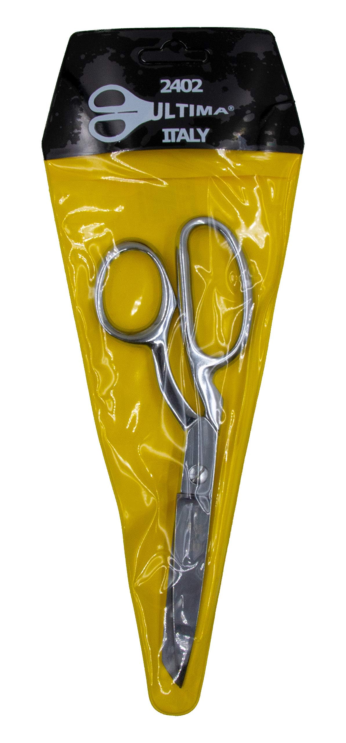Ultima 8 Inch Professional Dressmaker Scissors - Premium Drop Forged Carbon Steel Tailoring Shears with Chrome Plating & Ergonomic Bent Handles | Made in Italy | Perfect for Sewing, Fabric Cutting & Quilting Projects