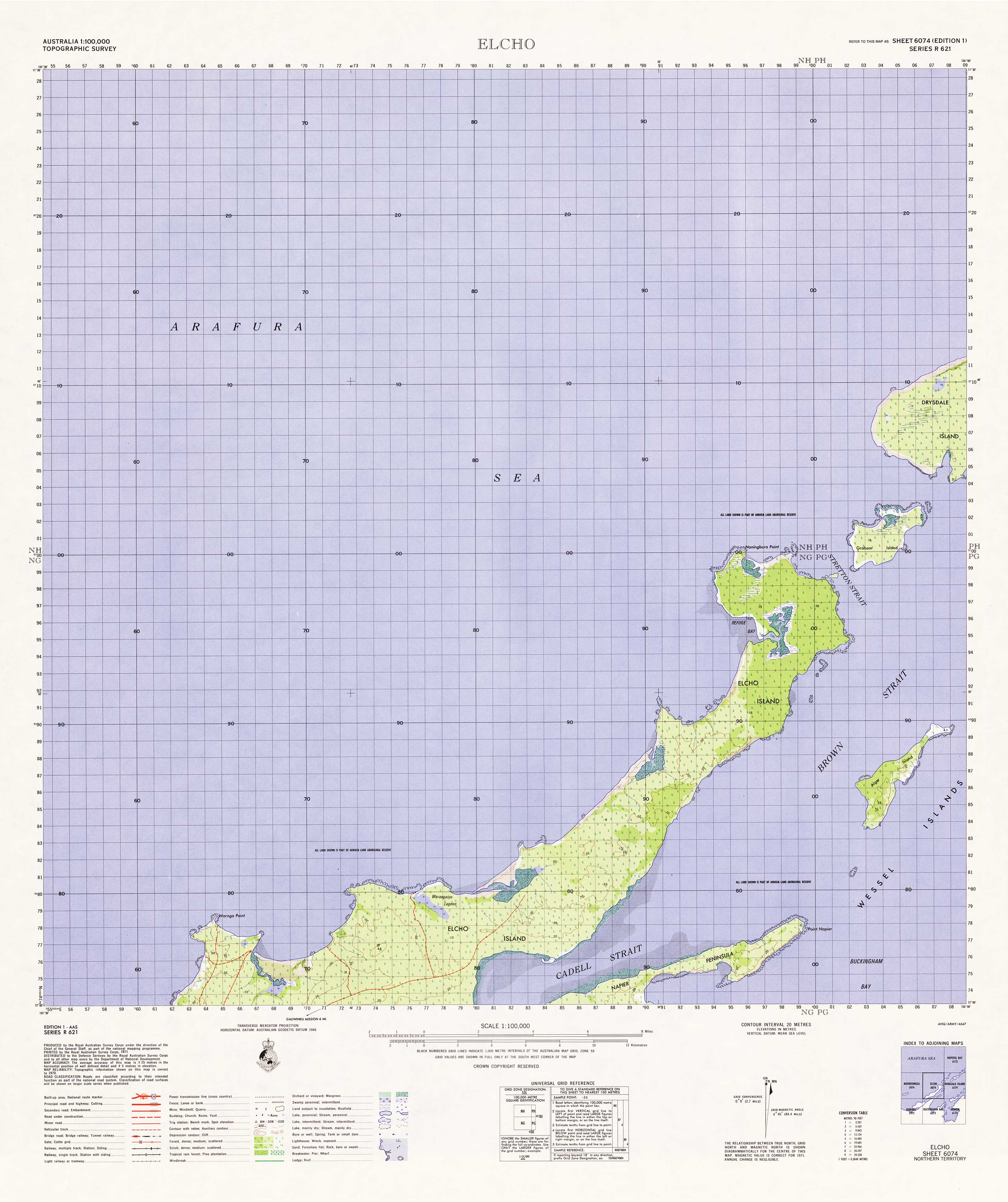 6074 Elcho 1:100,000 Scale Topographic Map - Detailed Hiking, Camping & Outdoor Adventure Navigation