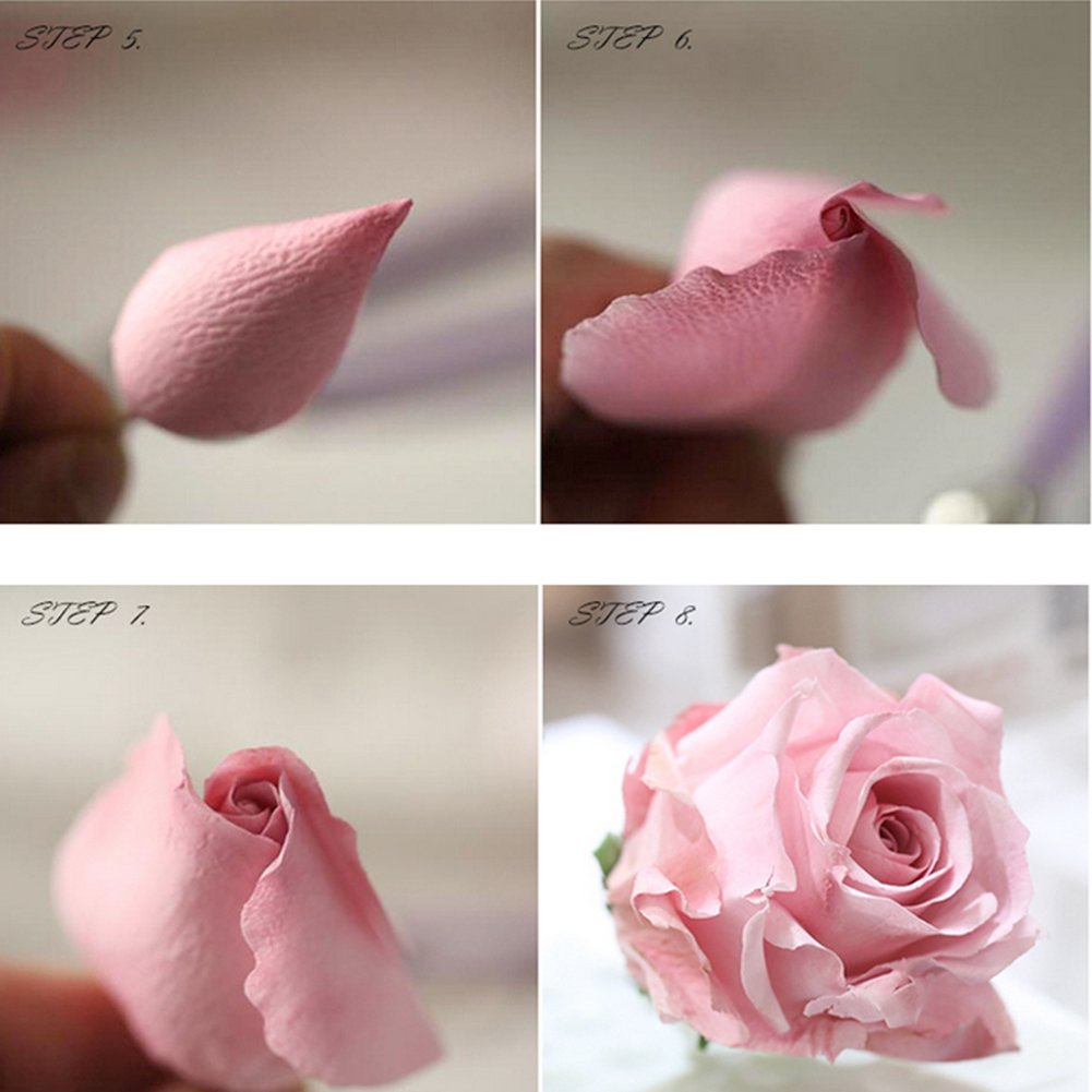 10-Piece Austin Rose Cutter Set with 2 Silicone Fondant Molds - Professional Sugar Flower Making Tools for Cake Decorating, Gumpaste Flowers, and Edible Petal Designs - Perfect for Wedding Cakes, Birthday Desserts, and DIY Baking Projects