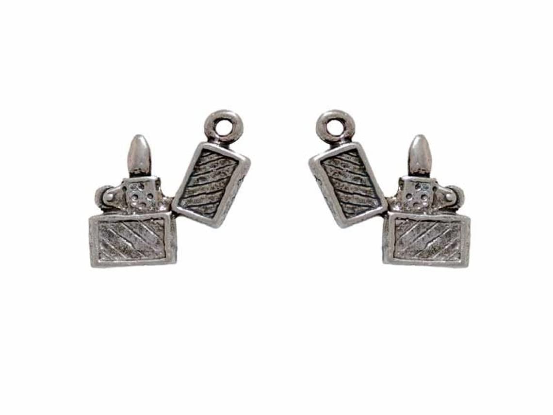 Sterling Silver Lighter Charm Pendant - DIY Jewelry Making Supplies for Necklaces & Keychains - Perfect for Gifts and Personal Accessories
