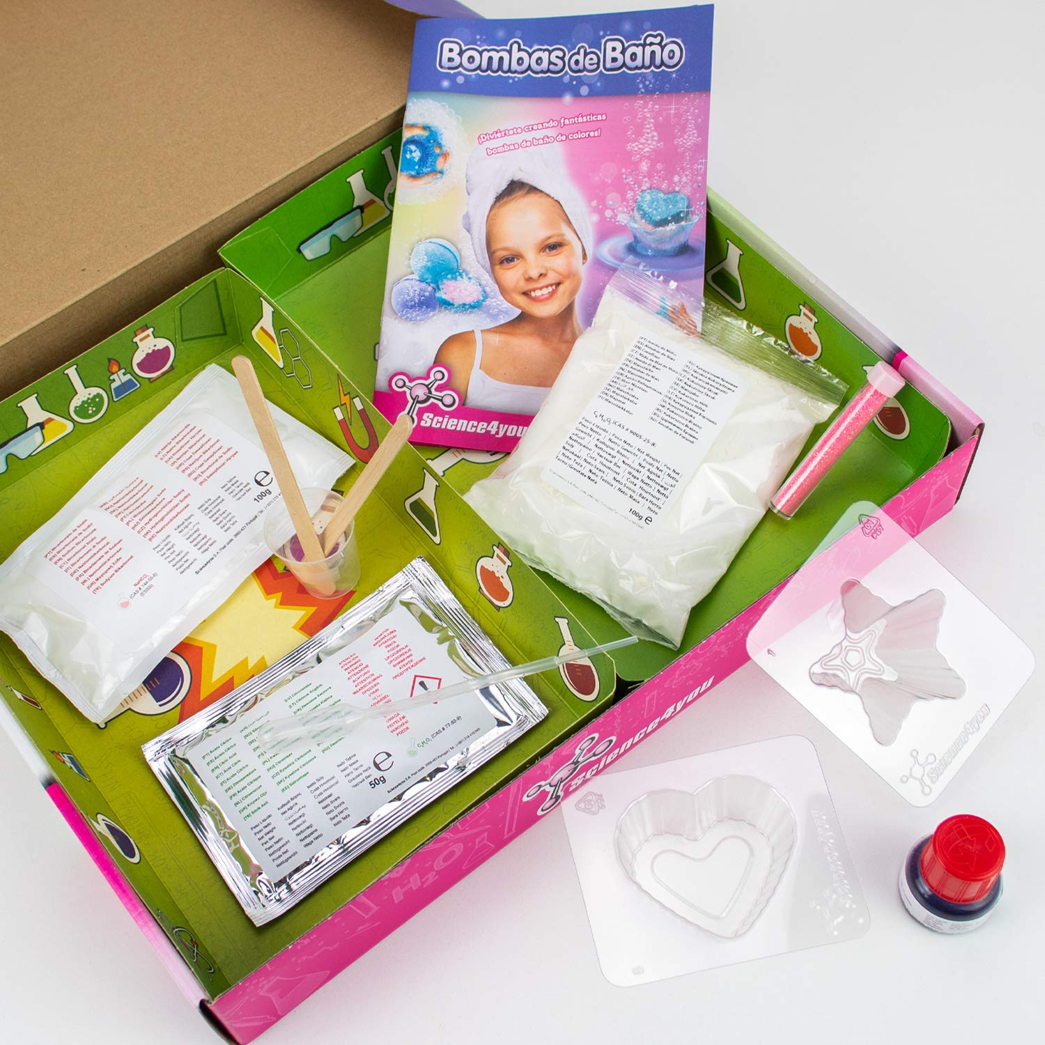 Science4you DIY Bath Bombs Kit for Kids Ages 6-12 - Educational STEM Craft Toy for Boys & Girls - Create Scented Bath Fizzies - Perfect for Birthday Gifts & Spa Day Activities
