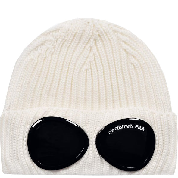 CP Company x FILA Extra Fine Merino Wool Goggle Beanie - Warm Winter Ski Hat for Men & Women - Perfect for Skiing, Snowboarding & Outdoor Winter Sports