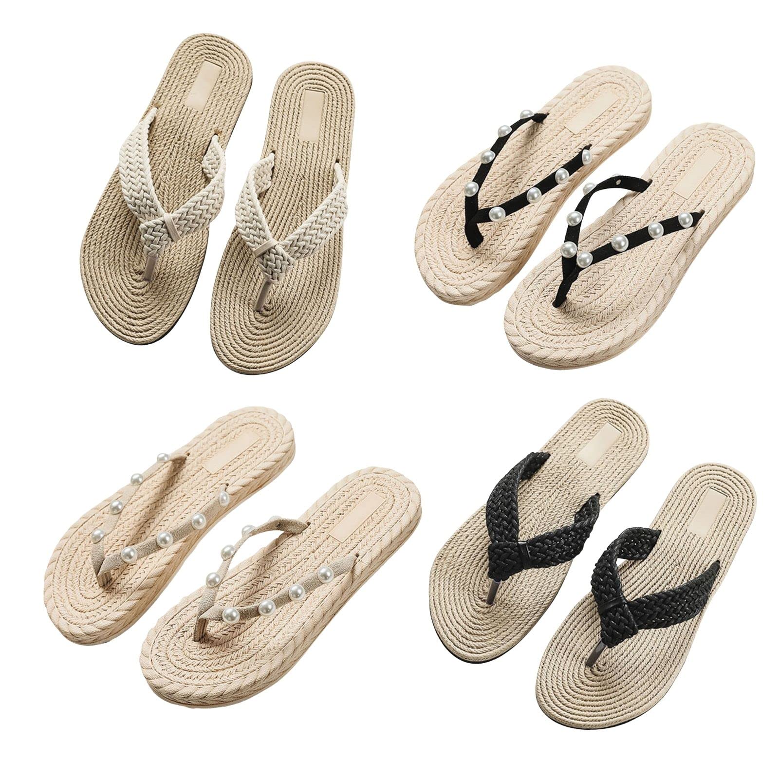 Women's Dressy Thong Sandals - Summer Flip Flops with Comfortable Strap for Beach, Pool & Casual Outings | Plain Basic Design for Everyday Wear