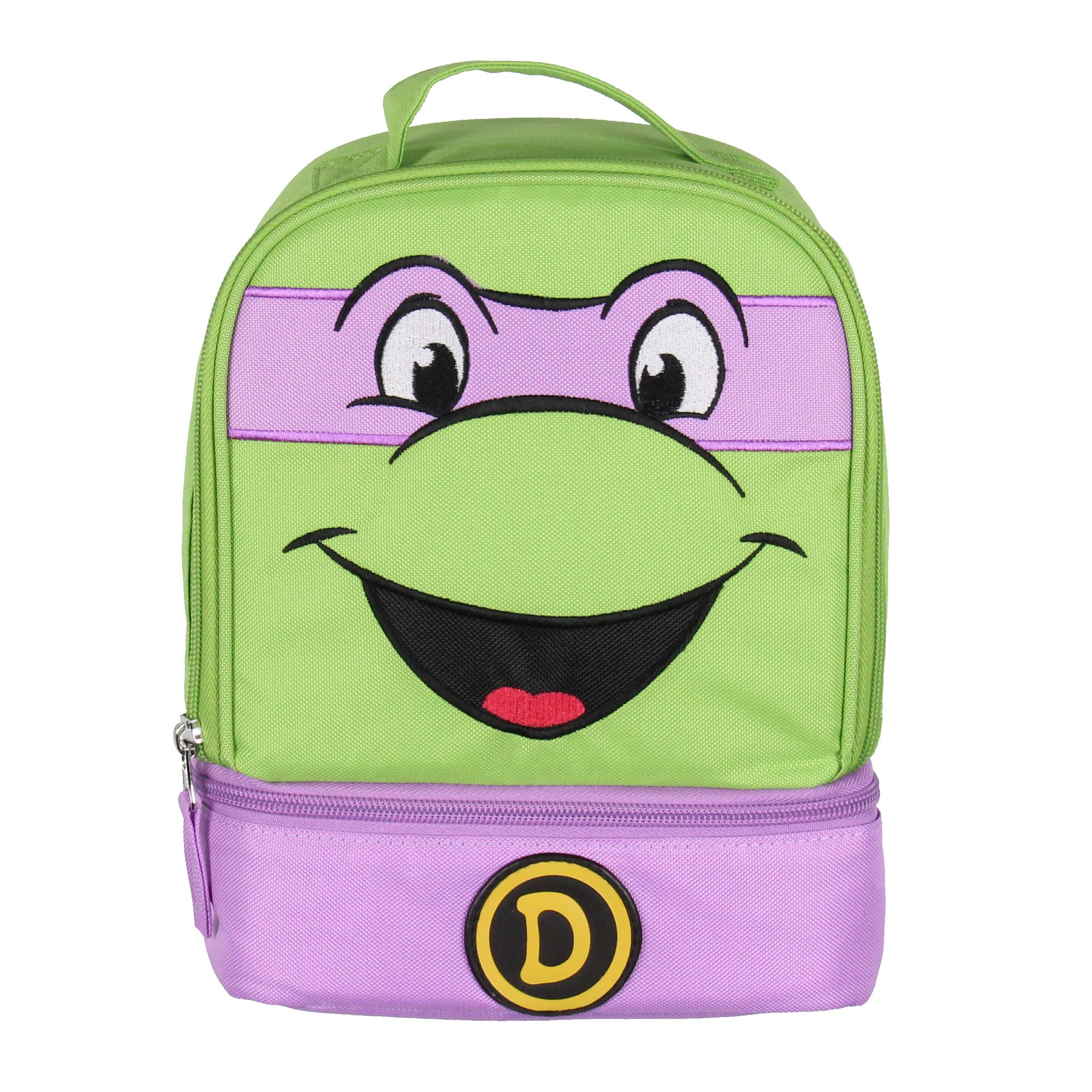 INTIMO Teenage Mutant Ninja Turtles TMNT Donatello Insulated Lunch Box with Dual Compartments - Perfect for School, Work & Picnics