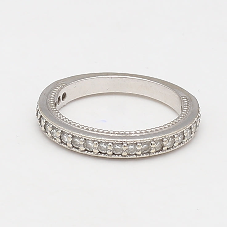 0.25 Carat Round Brilliant I SI1 Diamond Platinum Wedding Band Ring for Women - Elegant Bridal Jewelry & Anniversary Gift for Her - Perfect for Engagement, Proposal & Special Occasions