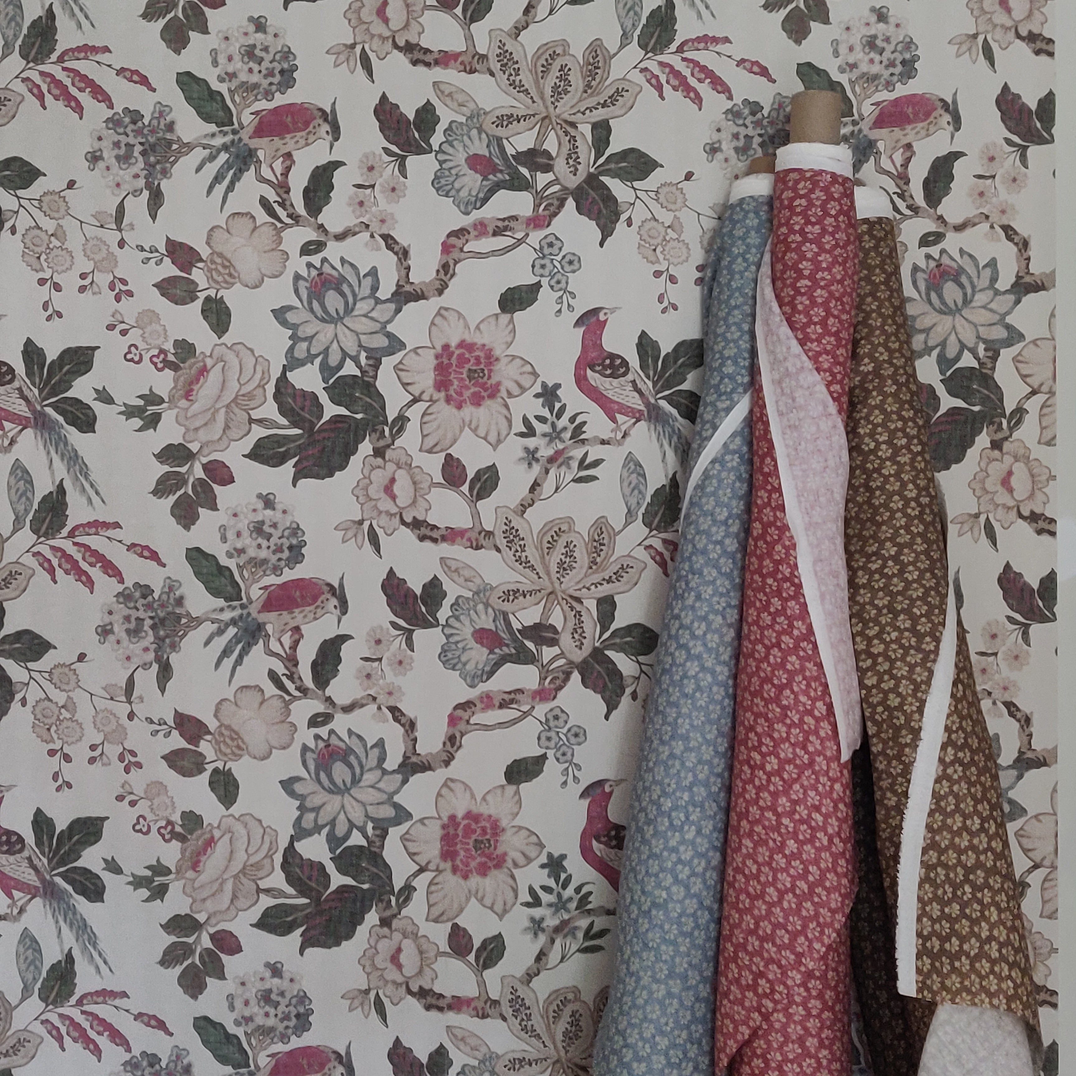 Premium Sakura Linen Fabric - Soft & Durable Japanese Style Home Decor Textile for Curtains, Bedding & Tablecloths | Perfect for Boho Chic & Rustic Interior Design