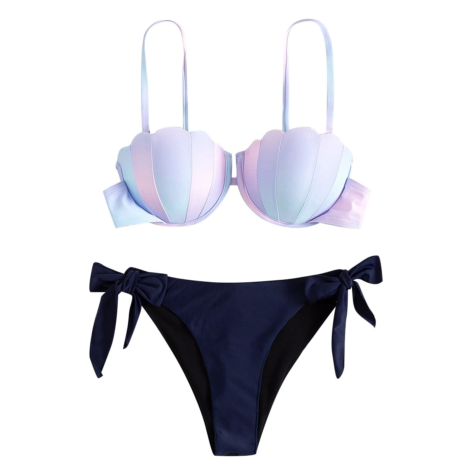 Women's Tie Dye Bikini Set with Sarong - Beach & Pool Swimwear