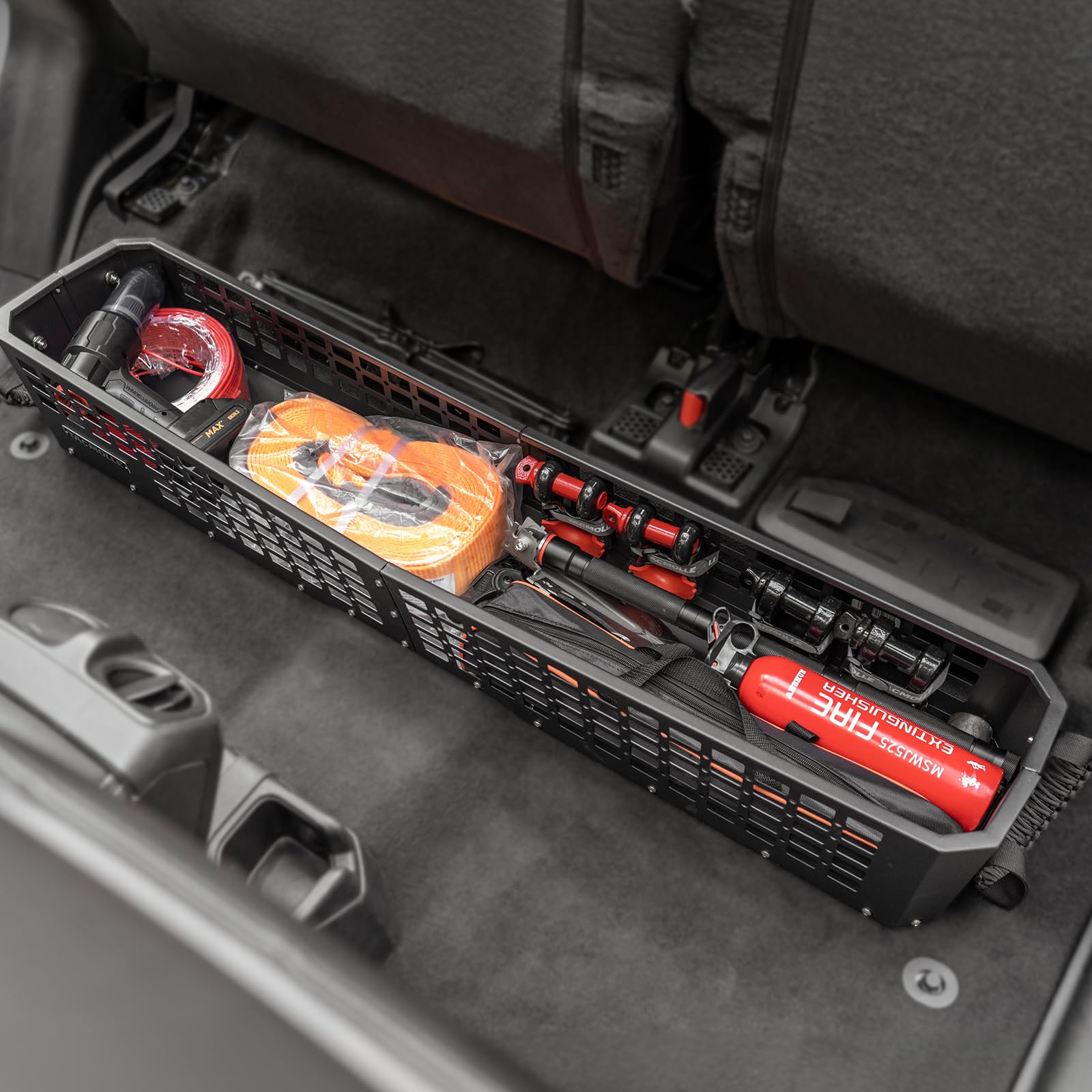 Jeep Gladiator JT Under Seat Storage Organizer (2020-2024) | Durable Underseat Storage Box for Jeep Accessories | Perfect for Tools, Emergency Kits & Off-Road Gear Organization