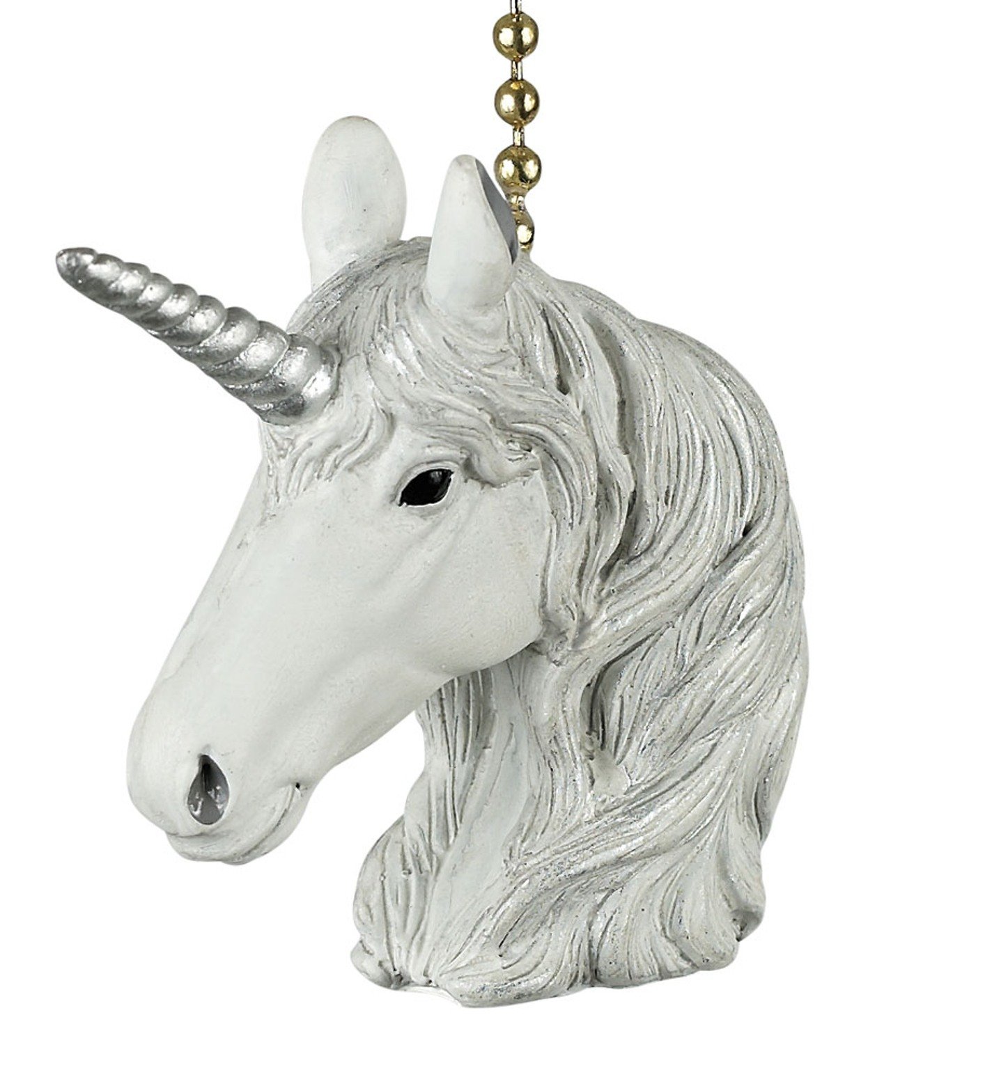 Mystical Unicorn Ceiling Fan Light with Dimensional Pull - Fantasy Themed Room Decor for Kids Bedroom & Nursery