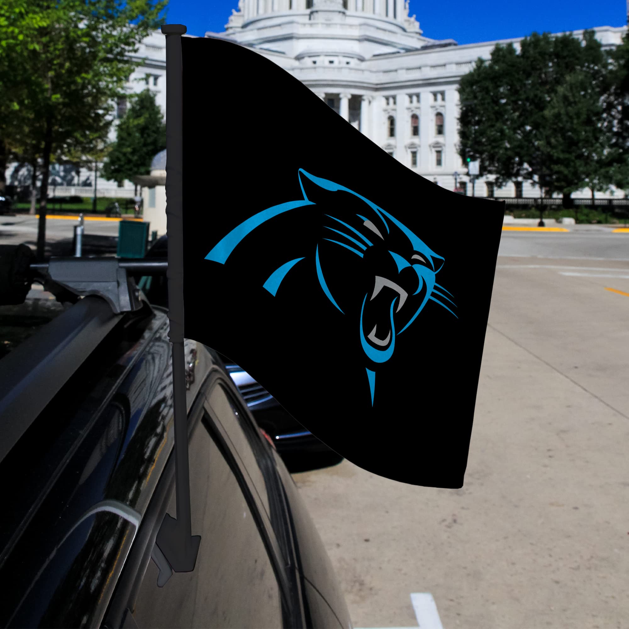 NFL Car Flag Double Sided - Premium Team Logo Car Accessory for Game Day, Tailgating & Road Trips - Officially Licensed NFL Merchandise
