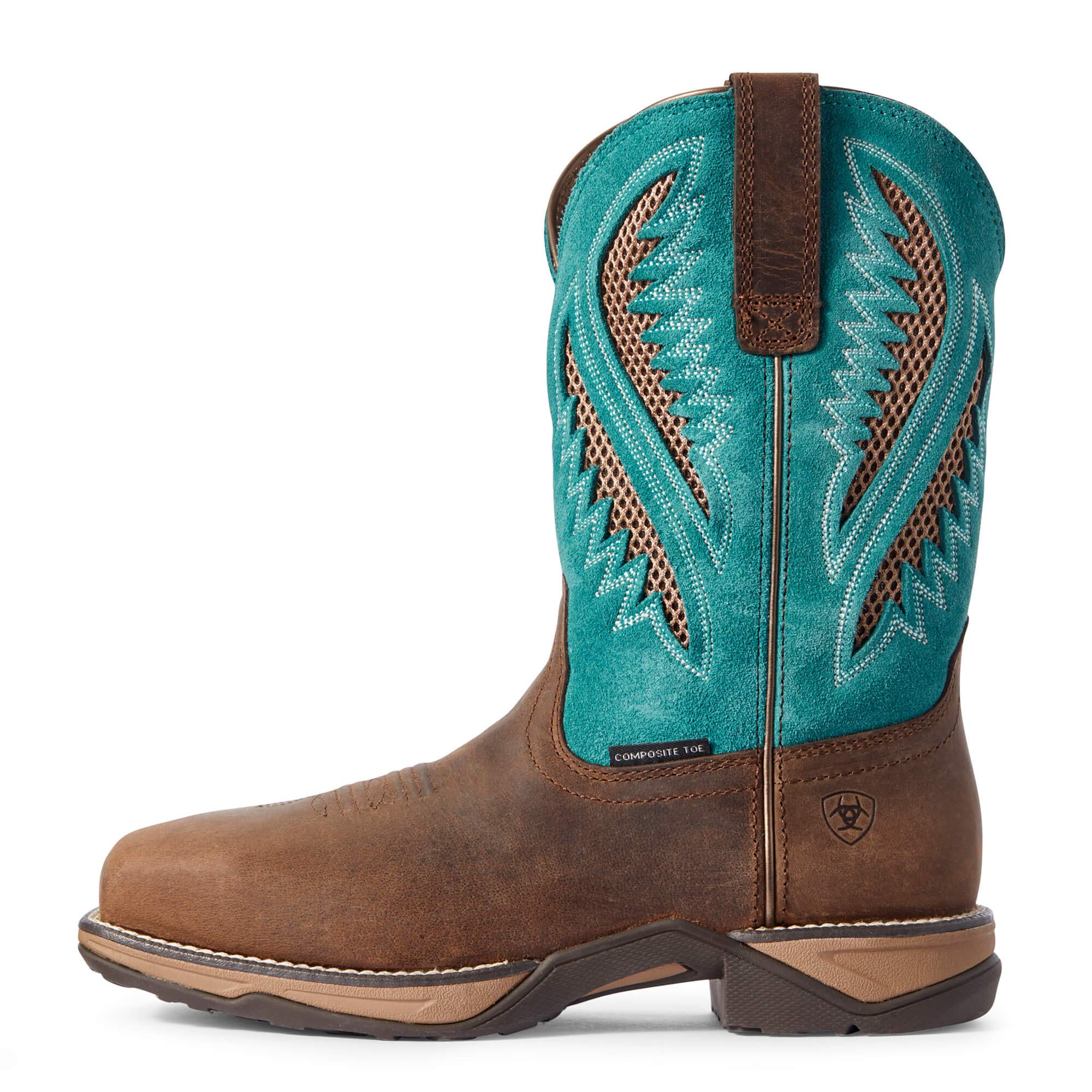 ARIAT Women's Anthem Venttek Composite Toe Work Boots - Lightweight Safety Shoes for Construction, Warehouse & Outdoor Work - Waterproof Steel Toe Work Boots for Women