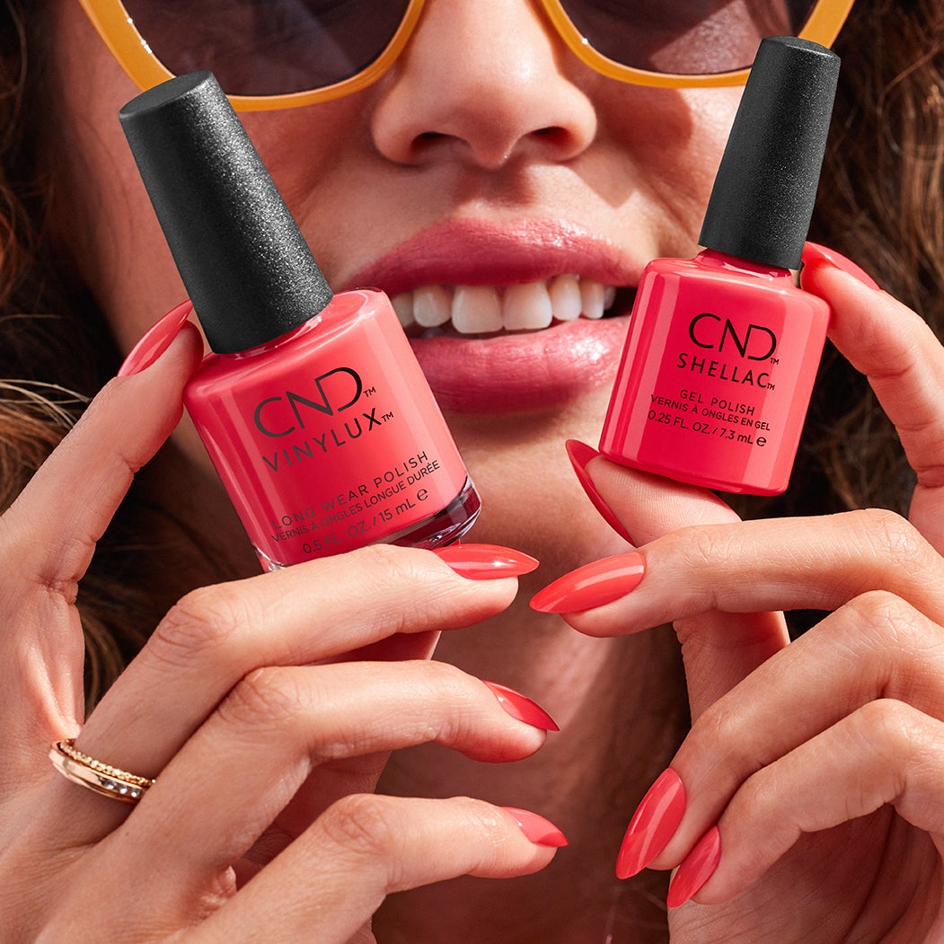 CND Shellac & Vinylux Nail Polish Combo Set - Beach Escape Collection | Long-Lasting Gel & Regular Polish Kit for Manicures & Pedicures | Perfect for Summer Vacations, Beach Trips & Nail Salon Use