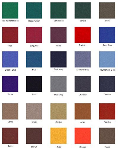 Premium 8' Oversize Brick ProLine Classic 303 Billiard Pool Table Felt - Professional Grade Cloth for Home Game Rooms & Bars