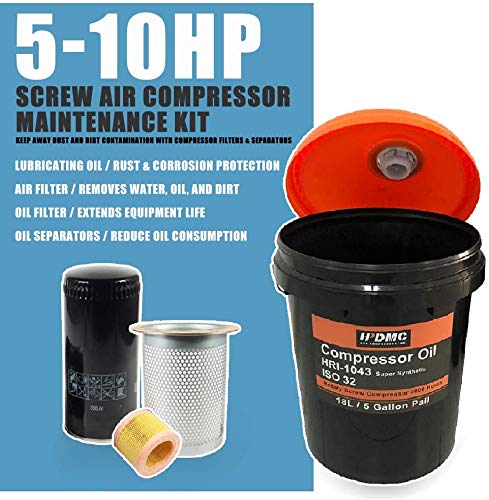 Industrial Rotary Screw Air Compressor Pump Replacement Part - 5-10HP Spin-on Oil Separator Kit for Commercial Air Compressed System Maintenance | Perfect for Workshop, Factory & Industrial Air Tool Repairs