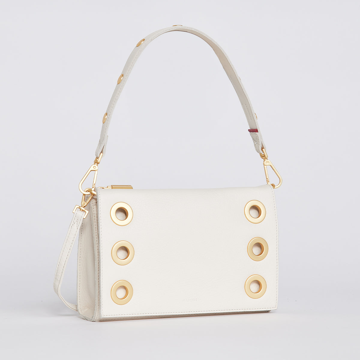 Montana Clutch Handbag - Calla Lily White & Brushed Gold Crossbody Bag for Women | Small Purse for Evening Parties, Weddings & Special Occasions