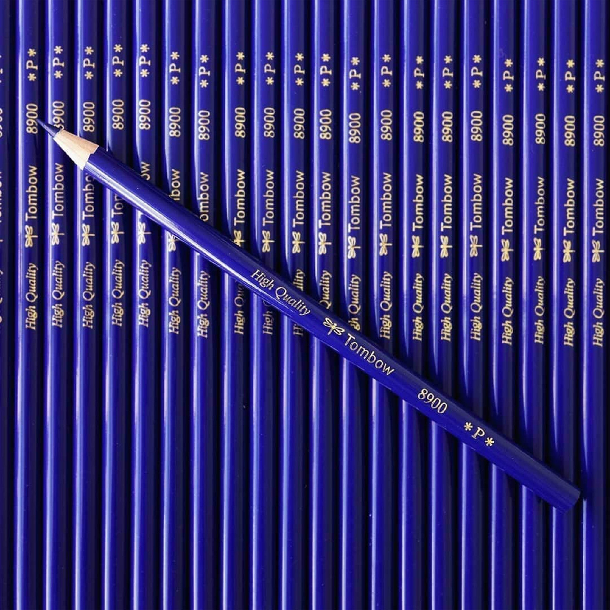 8900 Red & Blue Wooden Pencils - 1 Dozen Packs (12 Pack) by Tombow - Premium Quality for School, Office & Art Projects - Bulk Colored Pencils for Writing, Drawing & Coloring