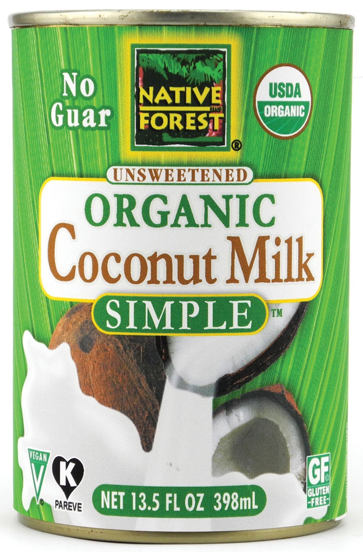 Organic Unsweetened Coconut Milk by Native Forest - 13.5 Fl Oz (Pack of 3) | BPA-Free Canned Coconut Milk for Cooking, Baking, Smoothies & Vegan Recipes | USDA Certified, Non-GMO, Dairy-Free Alternative