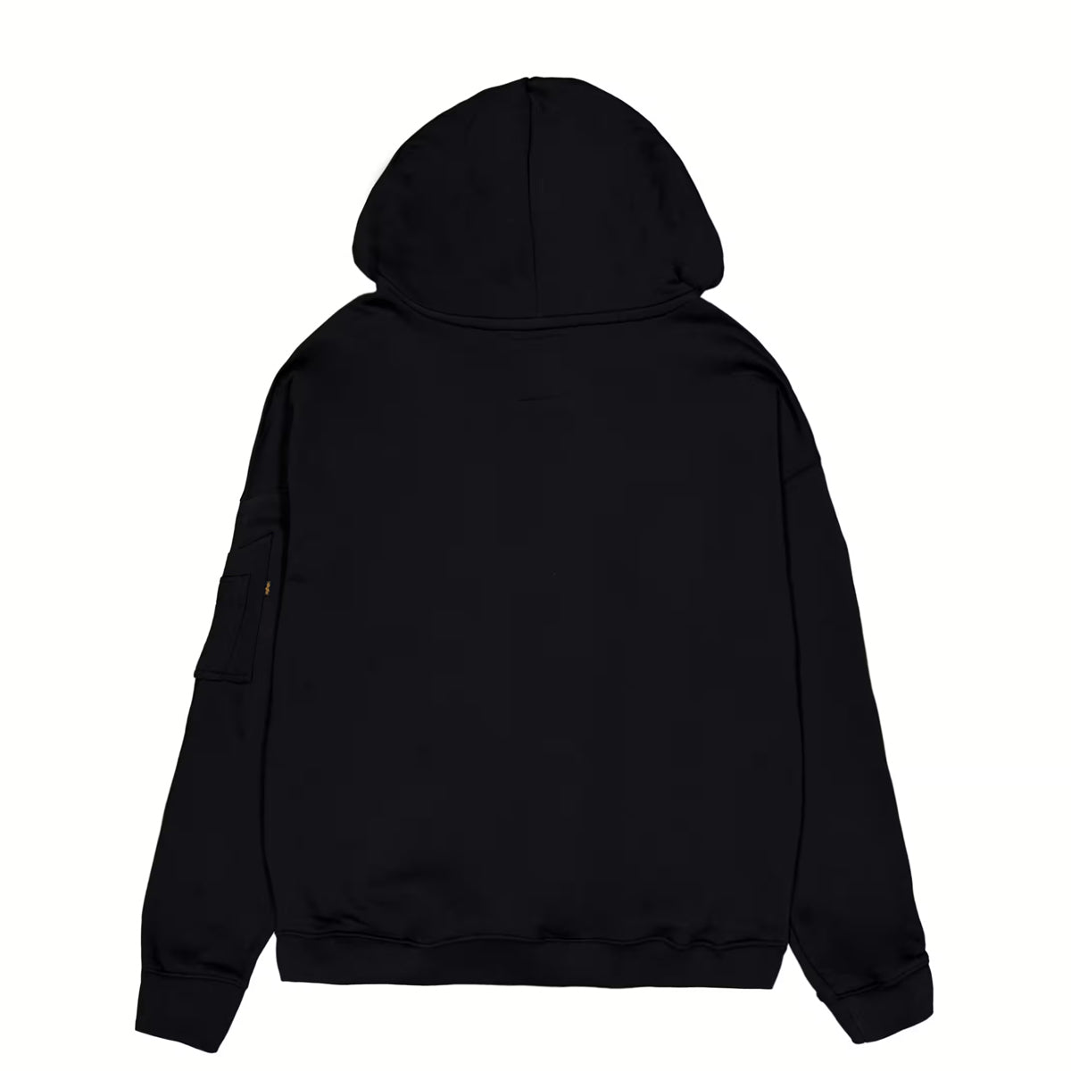 Alpha Industries Essential RL Black Fleece Hoodie - Men's Casual Pullover for Winter & Outdoor Activities