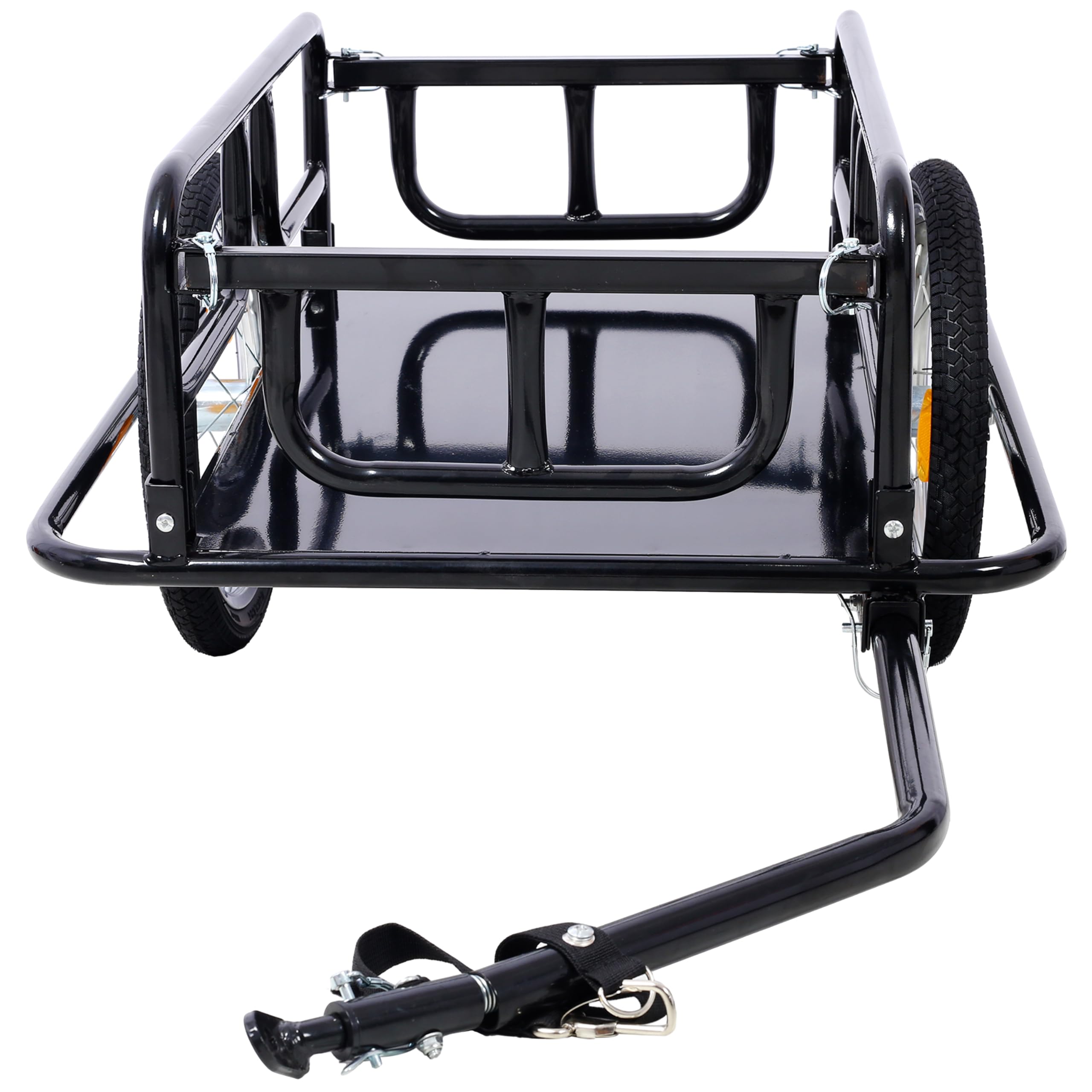 Foldable Bike Cargo Trailer - Heavy-Duty 110LBS Capacity Bicycle Trailer with Universal Hitch | 16