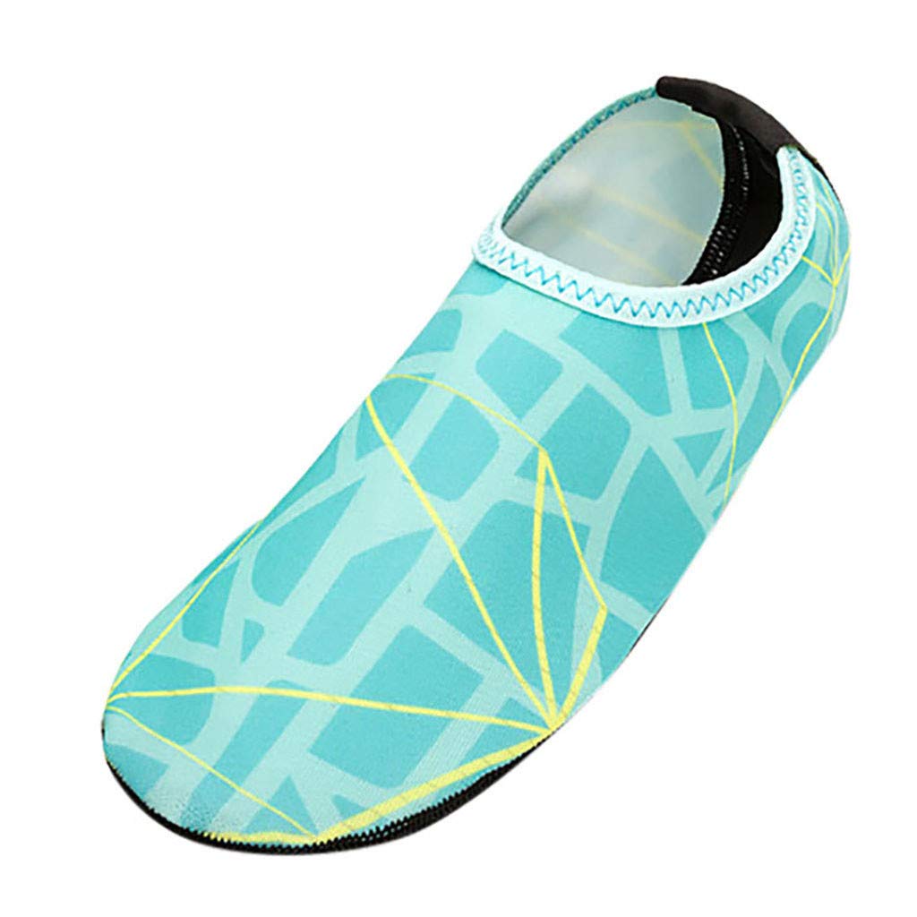 TTJJ Men's Striped Water Shoes for Beach, Swimming, Diving & River Drifting - Breathable Athletic Sneakers for Sports & Outdoor Activities - Perfect for Pool, Surfing, Kayaking and Water Sports
