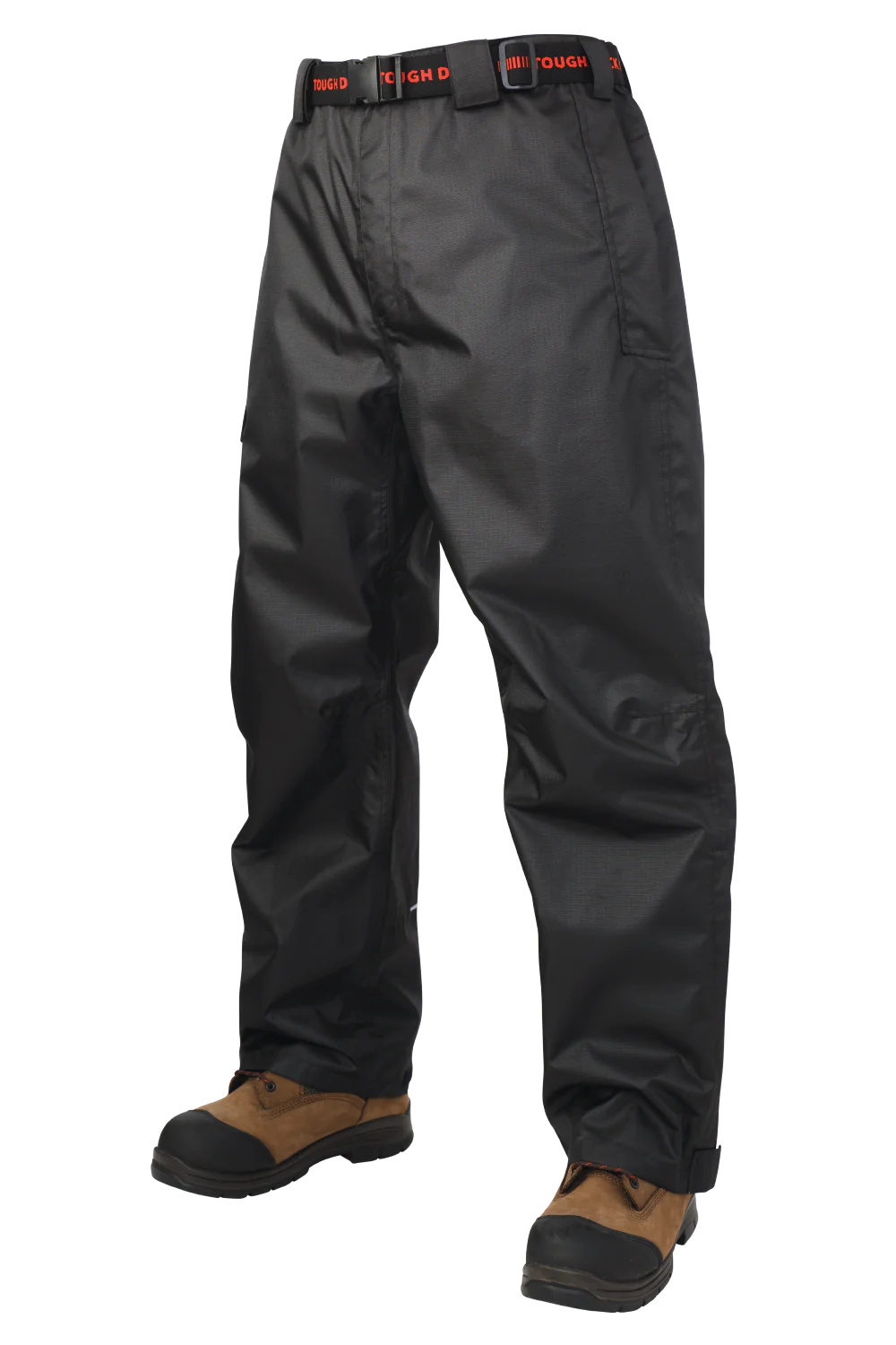 Tough Duck WP12 Waterproof & Breathable RipStop Rain Pants for Men - Lightweight Hiking, Fishing & Outdoor Work Gear