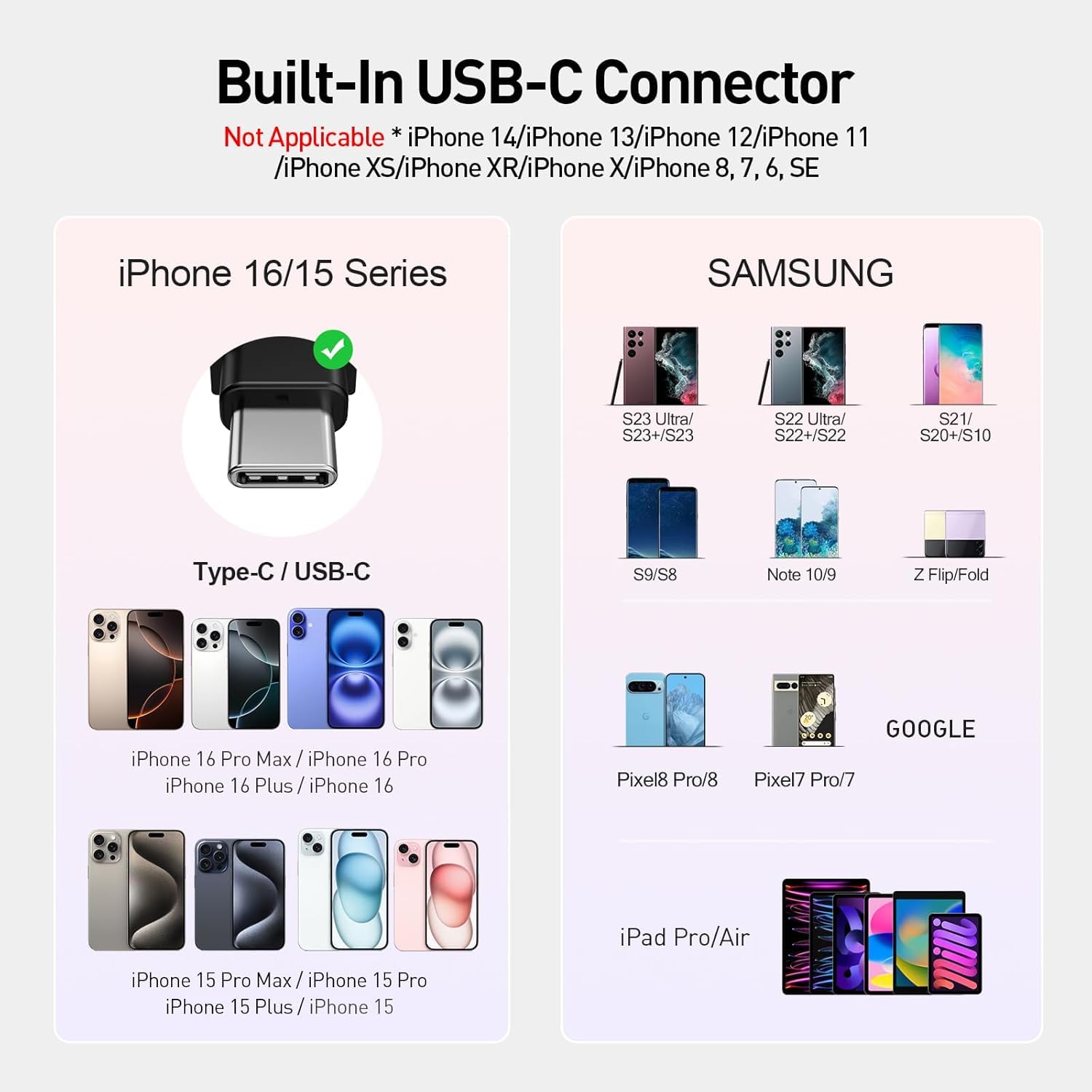 iWALK 4800mAh 18W PD Fast Charging Power Bank - Ultra Slim Portable Charger with Built-in USB-C Cable for iPhone 15/14/13/12/Pro/Max, Samsung Galaxy S24/S23/Z Flip, Android Phones - Perfect for Travel, Commuting & Emergency Backup (Black)
