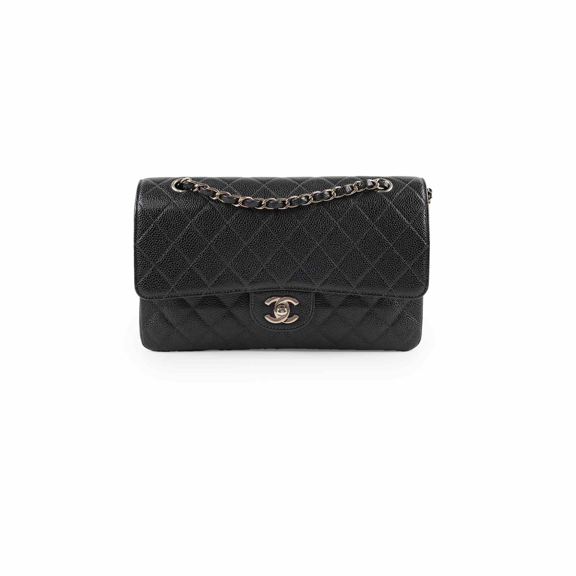 Chanel Caviar Easy Flap Bag White Series 20 - Luxury Designer Handbag for Women, Perfect for Parties, Weddings & Everyday Use