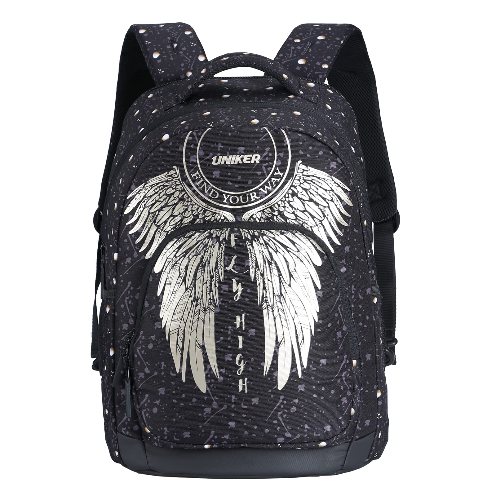 UNIKER 14 Inch Travel Laptop Backpack for Middle School Teens - Lightweight Durable Computer Backpack for School, College & Travel - Perfect for Daily Commute, Campus Life & Weekend Getaways