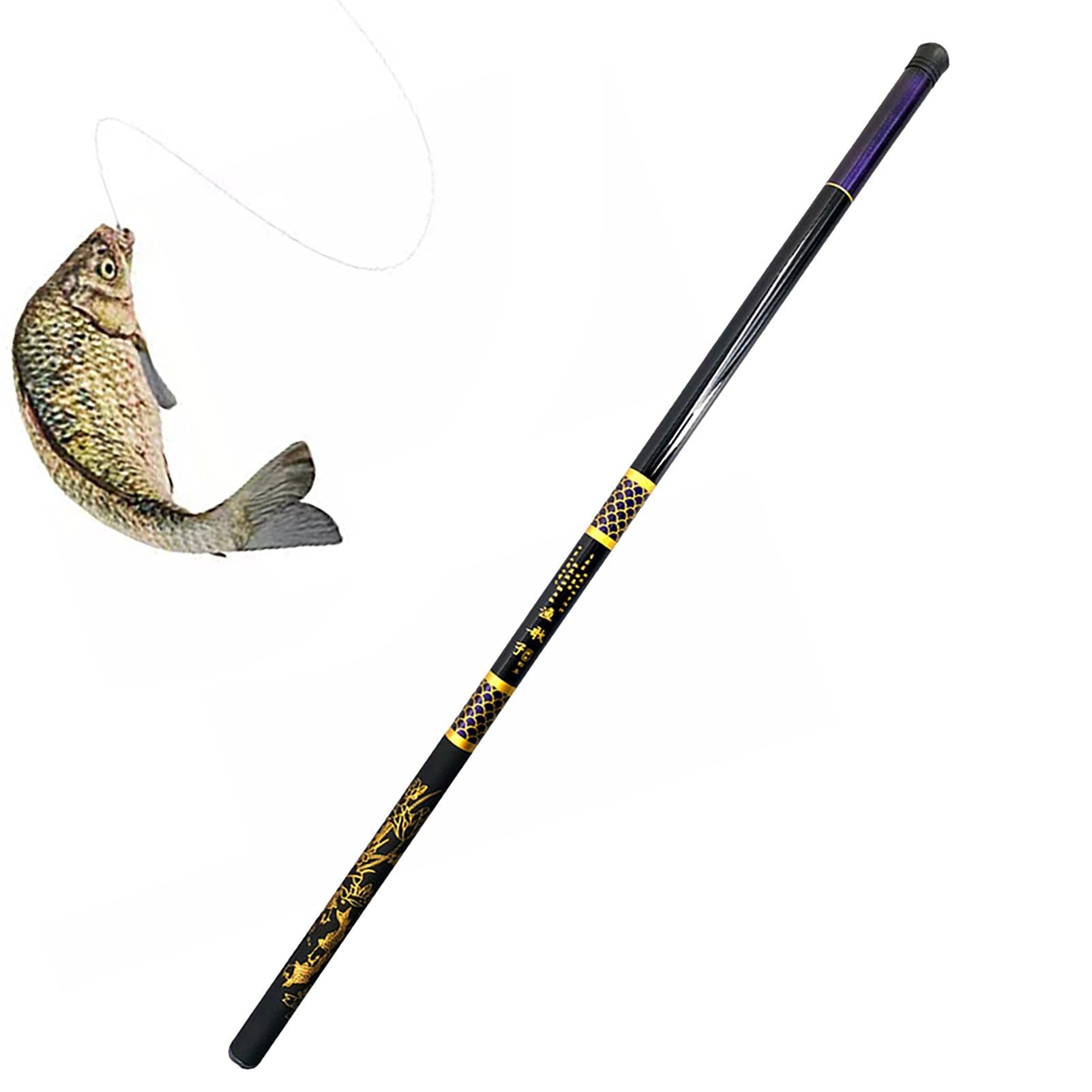 Portable Carbon Fiber Telescopic Fishing Rod - Ultralight Travel Fishing Pole for Trout, Coastal & Stream Fishing | Compact Telescopic Design for Hiking, Camping & Backpacking Trips