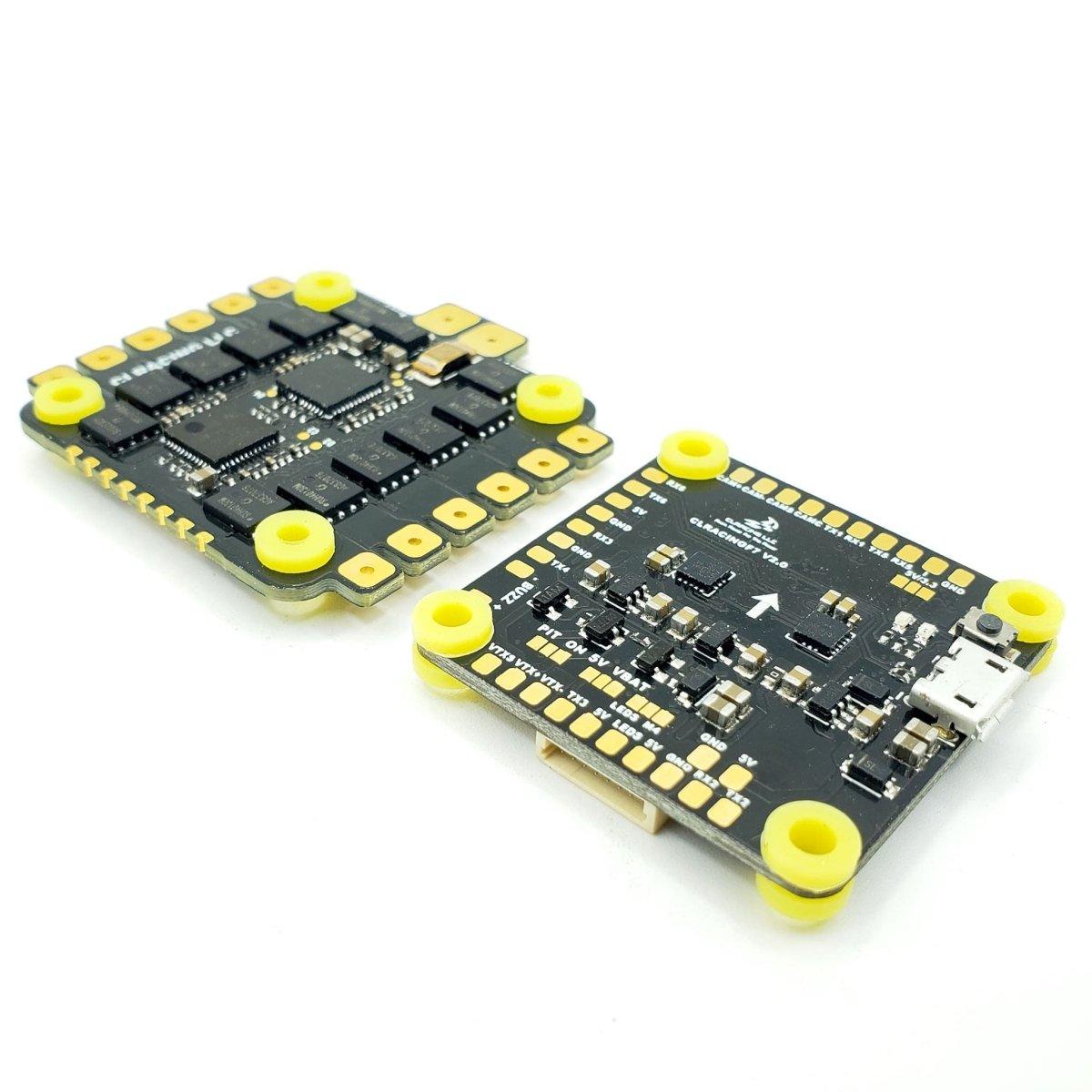 CL Racing F7 DUAL V2.2 45A ESC Combo - 30x30mm Stack for FPV Racing Drones | High-Performance Flight Controller & ESC for Competitive Drone Racing & Freestyle Flying