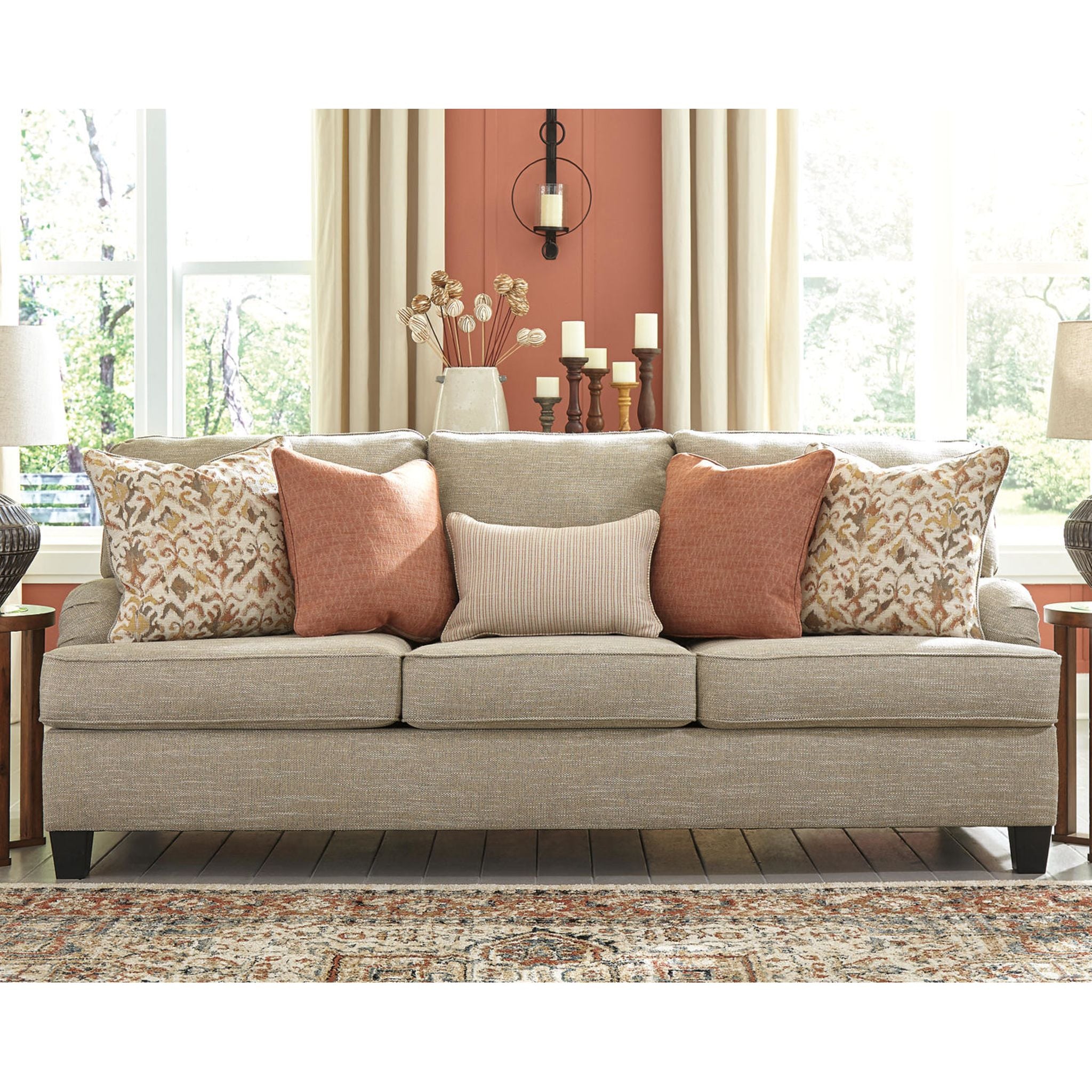 Almanza Sofa in Wheat - Modern Comfortable Couch for Living Room, Lounge & Home Decor