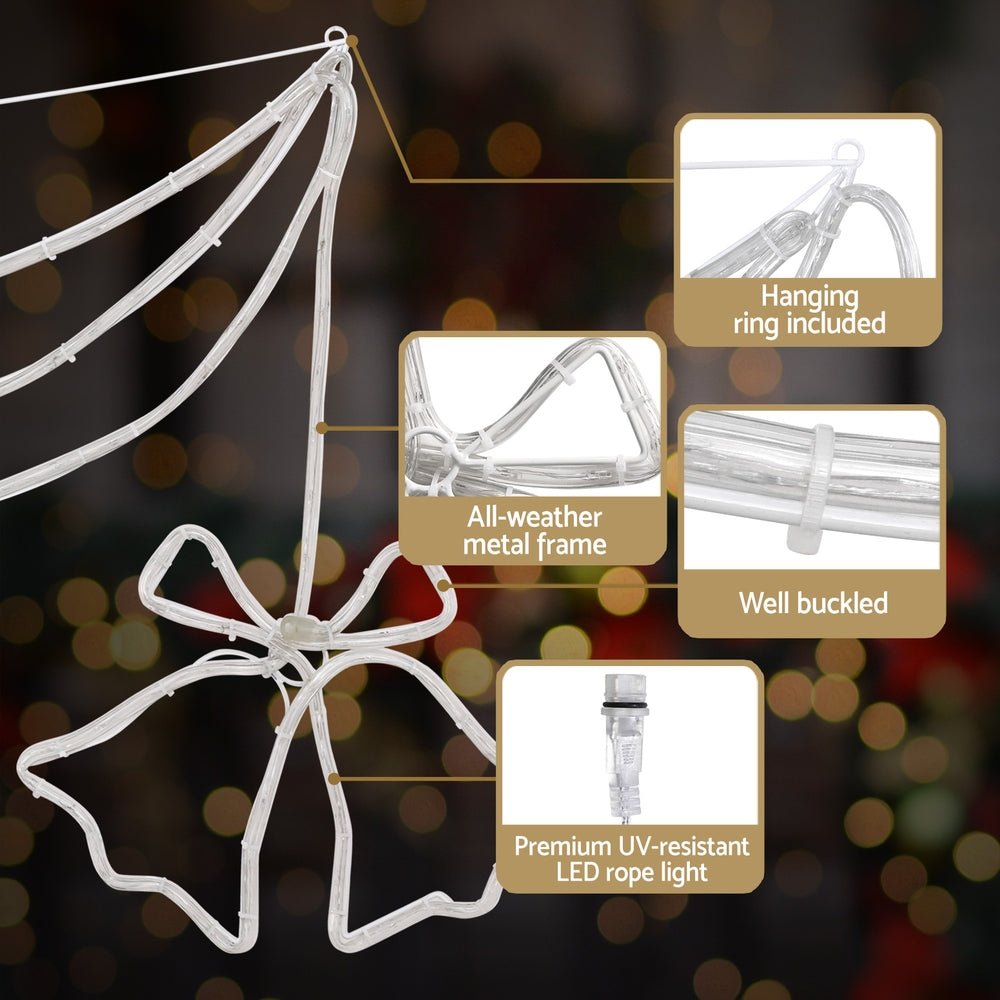 288 LED Christmas Rope Lights - 180cm Waterproof Outdoor String Lights for Holiday Decorations, Parties, Garden, Patio & Home Decoration