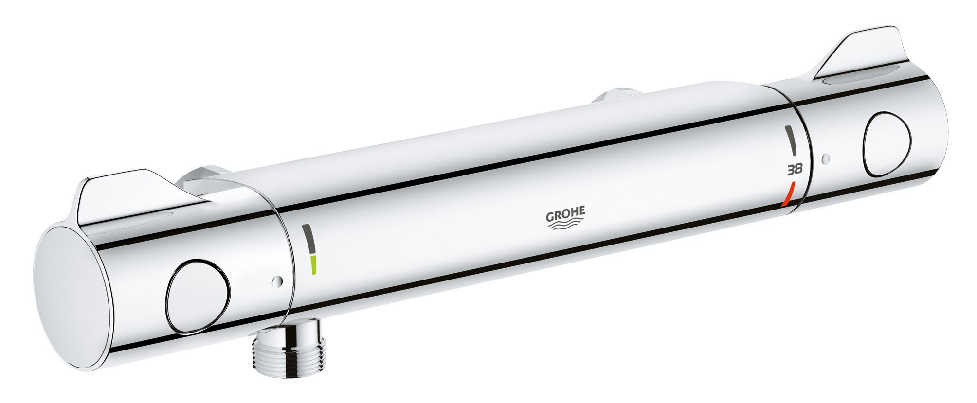 Grohtherm 800 Thermostatic Shower Mixer Tap - Chrome Finish, 34561000 Model | Perfect for Modern Bathroom & Spa-Like Shower Experience