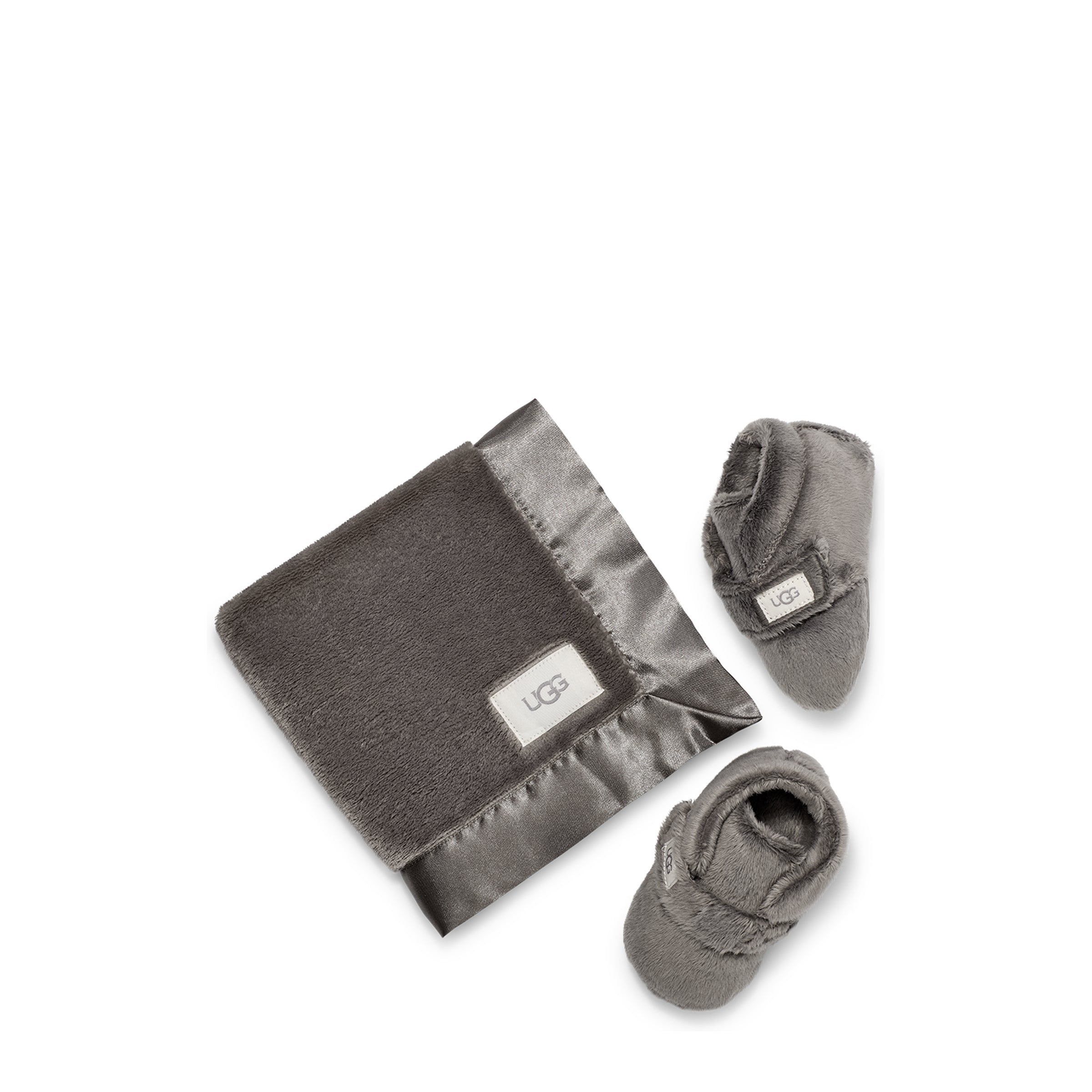 UGG Baby Bixbee Bootie and Lovey Blanket Set - Soft Cozy Booties & Plush Blanket for Newborns & Toddlers - Perfect for Winter Outfits, Photo Shoots & Nursery Comfort