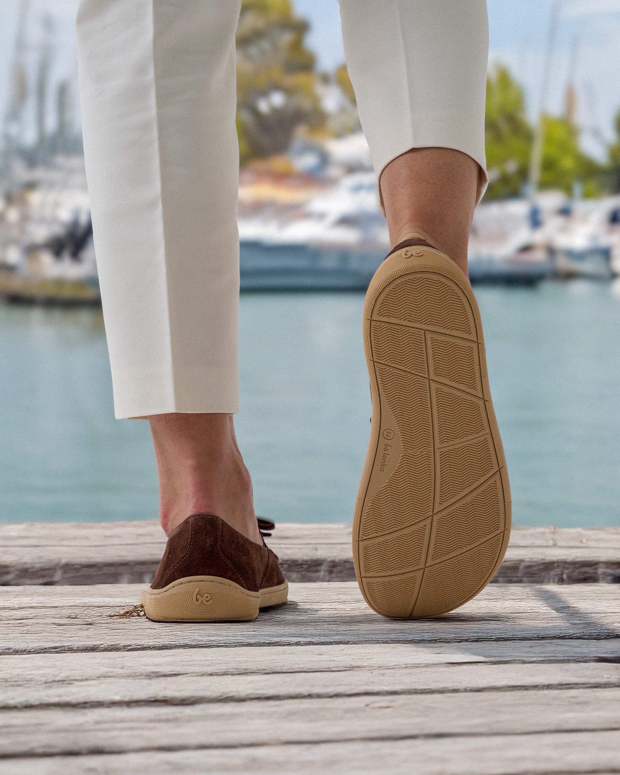 Barefoot Moccasins for Women - Be Lenka Aphrodite Soft Leather Minimalist Shoes in Dark Brown | Comfortable House Slippers & Indoor/Outdoor Walking Shoes
