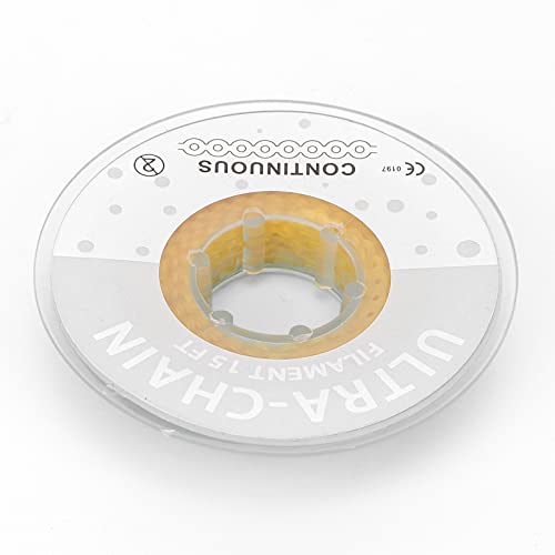High Elasticity Orthodontic Chain - Non-Rigid Flexible Dental Supplies for Braces & Teeth Alignment (Yellow) - Perfect for Orthodontic Treatment & Dental Correction