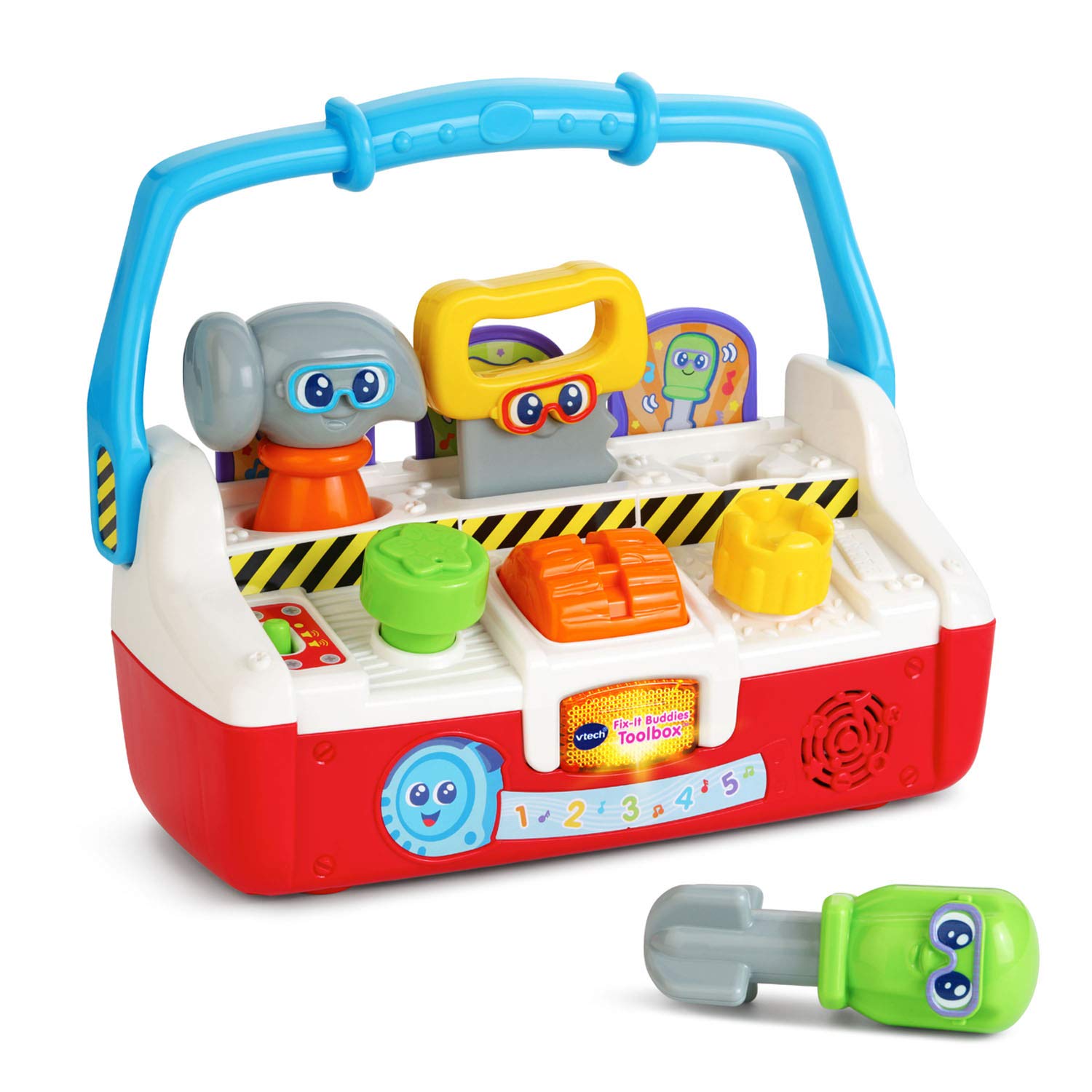 VTech Fix-It Buddies Interactive Learning Toolbox - Educational Toy for Kids Ages 2-5 Years | Pretend Play Tools Set with Sounds & Phrases | Perfect for Early Childhood Development & Role Play Activities