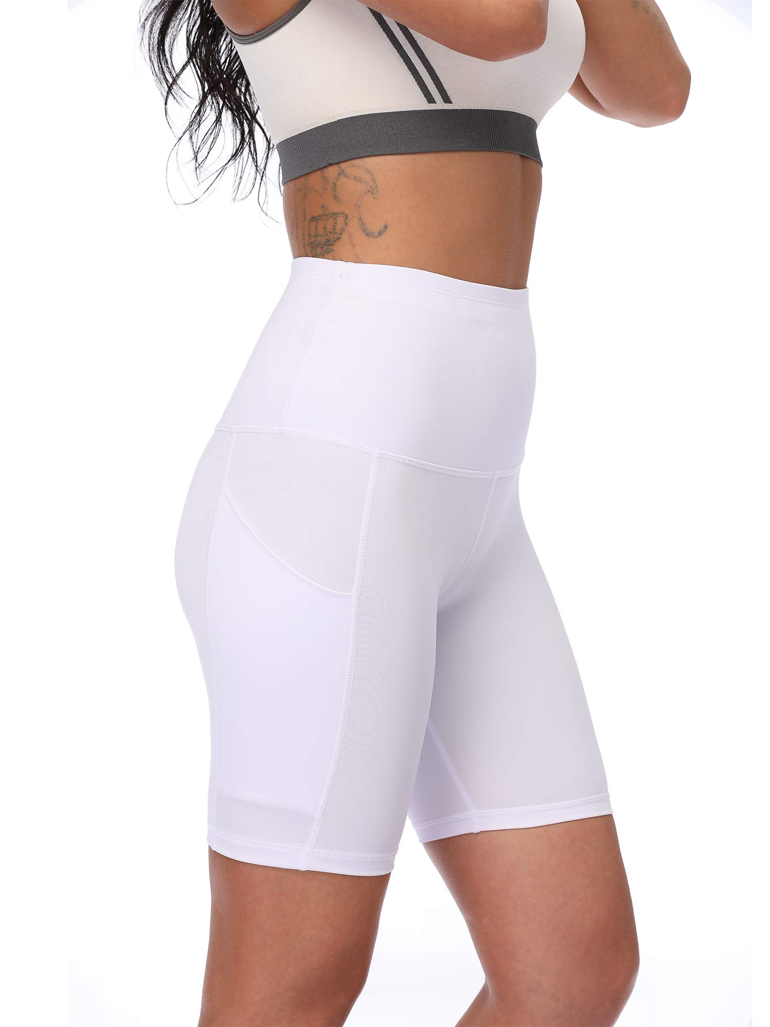NELEUS Women's High Waist Tummy Control Workout Shorts - Athletic Biker Shorts for Running, Gym, Yoga & Lounge | Moisture Wicking & Comfortable Stretch Fabric