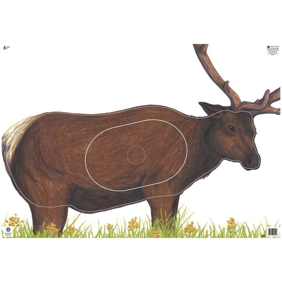 NFAA Approved Maple Leaf Official Animal Target Face - Group 1 for Archery Practice & Hunting Training | Perfect for Outdoor Sports & Competition