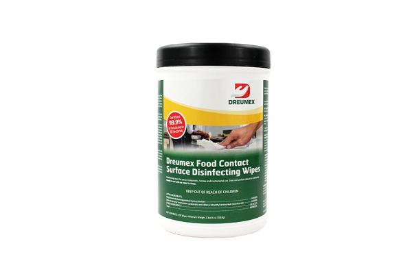 Food Safe Surface Disinfectant Wipes - 100 Count Per Canister (6 Pack) | Kills 99.9% Germs | Ideal for Kitchen Countertops, Baby High Chairs & Food Prep Areas