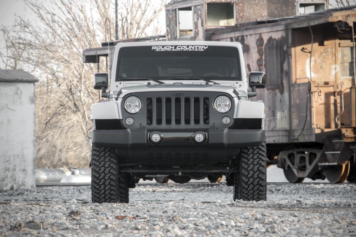 2.5 Inch Lift Kit for Jeep Wrangler Unlimited 2WD/4WD (2007-2018) - Heavy Duty Suspension System with 901 Series Shocks - Perfect for Off-Roading, Rock Crawling & Trail Adventures