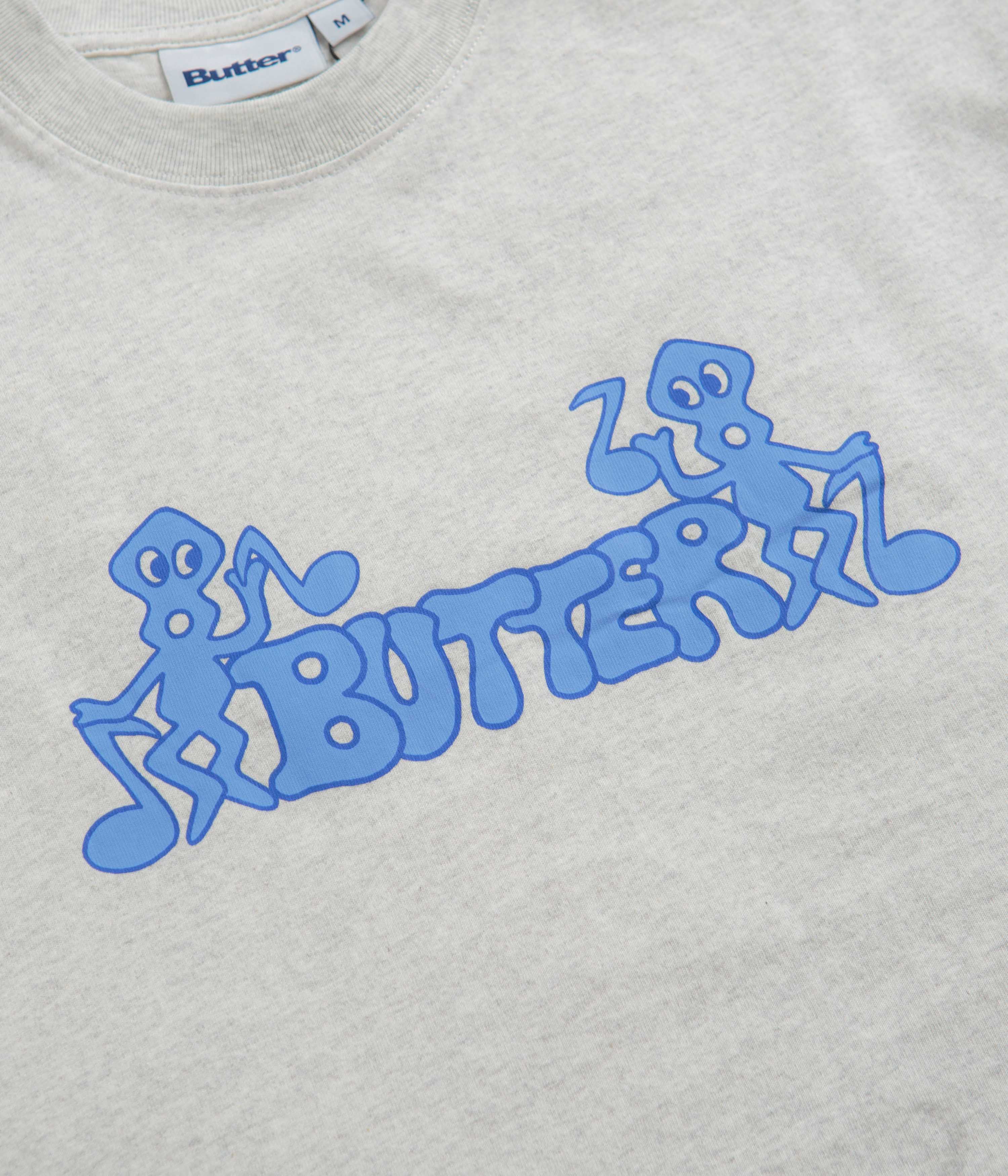 Butter Goods Notes Graphic T-Shirt for Men & Women - Soft Cotton Ash Grey Tee - Casual Streetwear for Everyday Wear