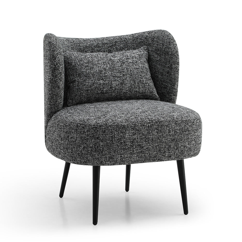 Modern SASHA Lounge Chair in Black - Stylish & Comfortable Accent Chair for Living Room, Bedroom, or Office