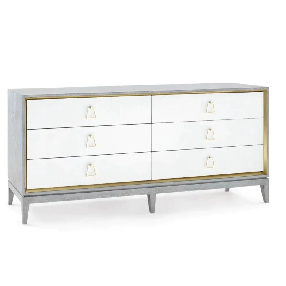 Soft Gray Cameron Extra Large 6-Drawer Storage Cabinet - Perfect for Bedroom, Living Room, or Office Organization