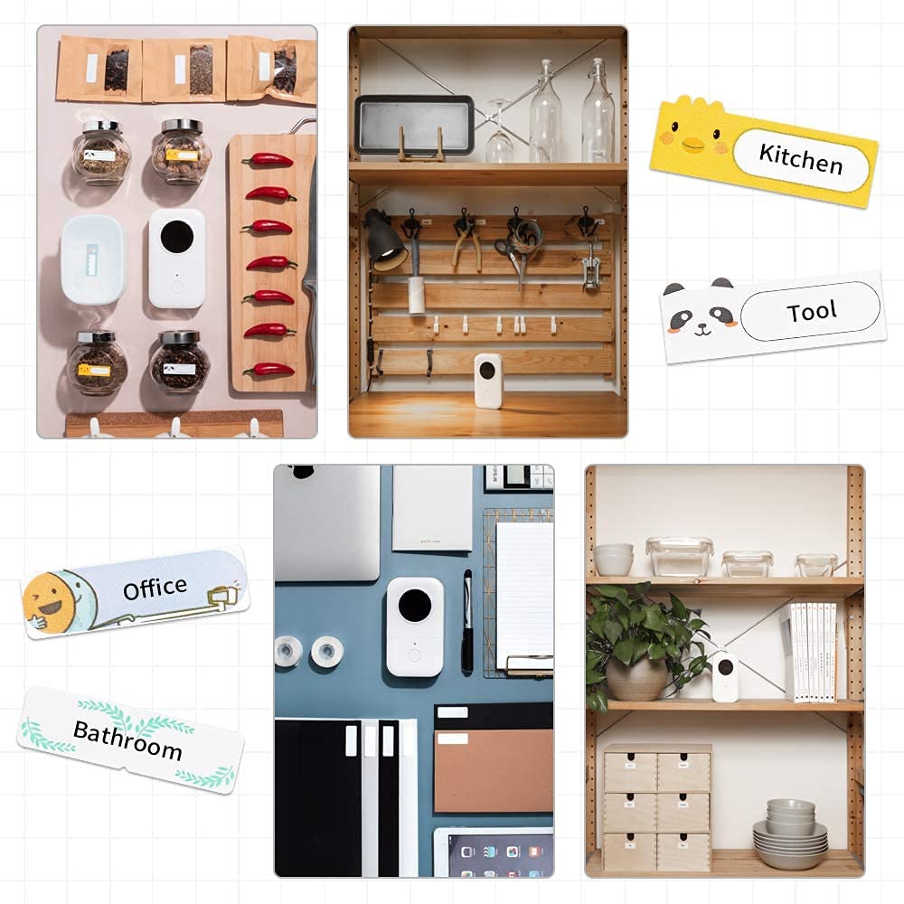 Phomemo D30 Portable Bluetooth Label Maker - Wireless Thermal Sticker Printer with Tape, Compact Handheld Label Machine for iOS & Android | Perfect for Home Organization, Office Filing & Small Business Inventory