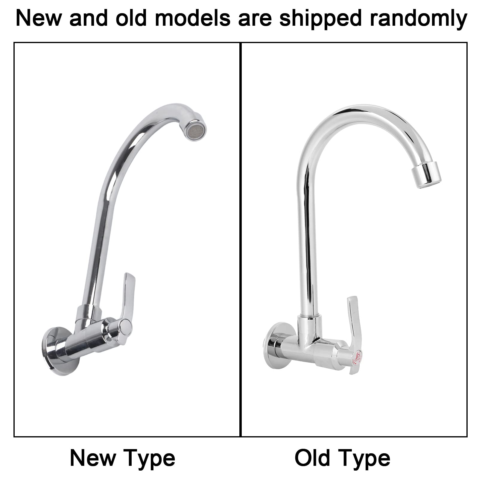 360° Rotating Kitchen Faucet - Wall Mounted for Home, Garden & Boat